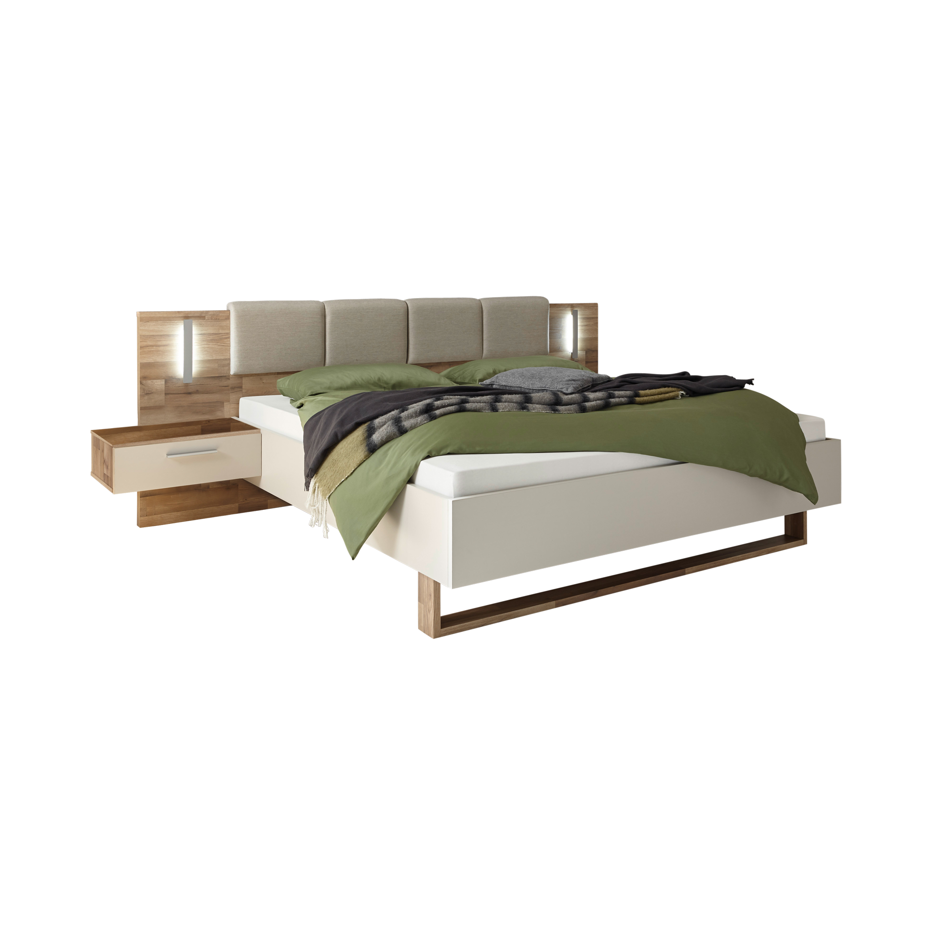 Bettanlage Casa 180x200 cm Beige 209*306*100 Bettanlage Casa 180x200 cm Beige 209*306*100