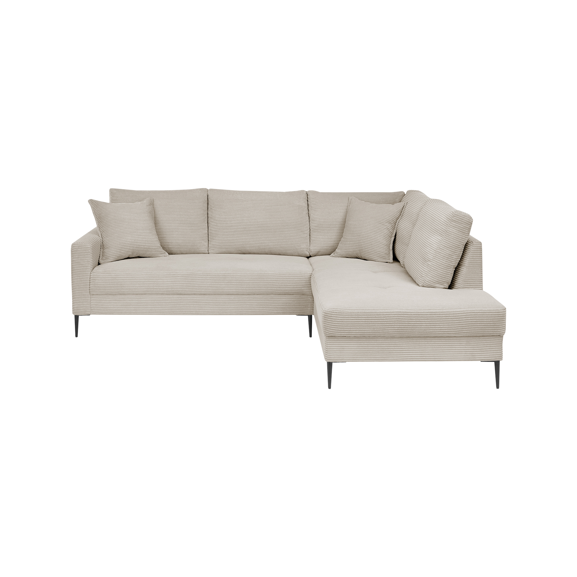 Ecksofa Sunset Beige Ottomane rechts Ecksofa Sunset Beige Ottomane rechts