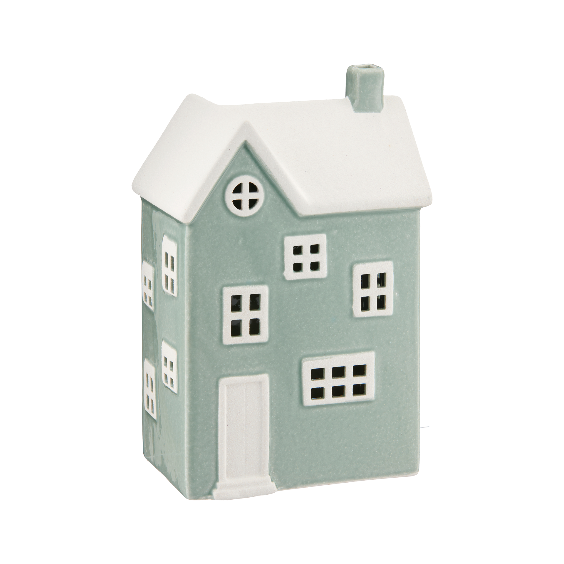 Dekoaufsteller Haus Jade-Weiß Dekoaufsteller Haus Jade-Weiß