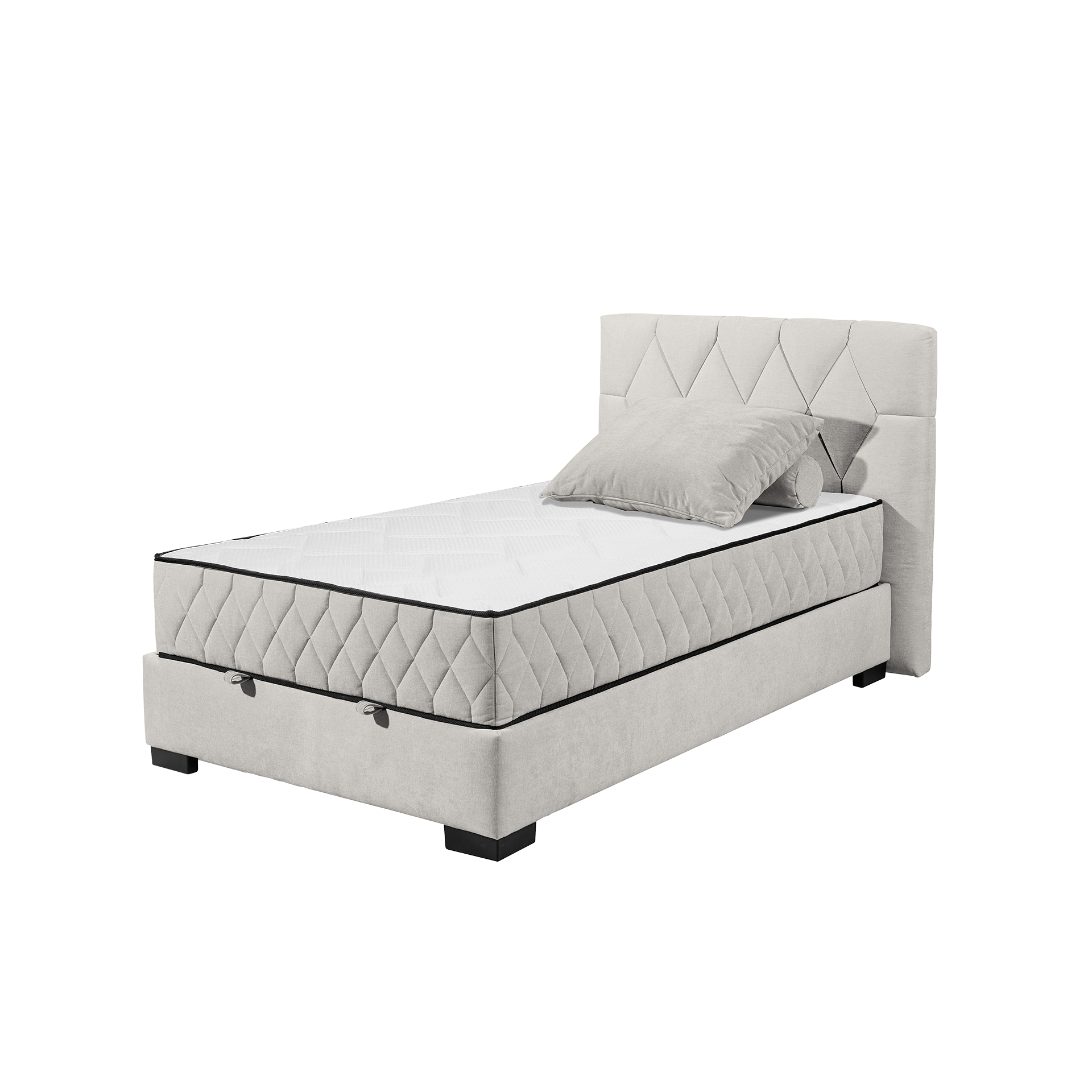 Boxbett Nago B Grau 120x200 cm Liegefläche H2 - mittelfest, bis ca. 80 kg Boxbett Nago B Grau 120x200 cm Liegefläche H2 - mittelfest, bis ca. 80 kg