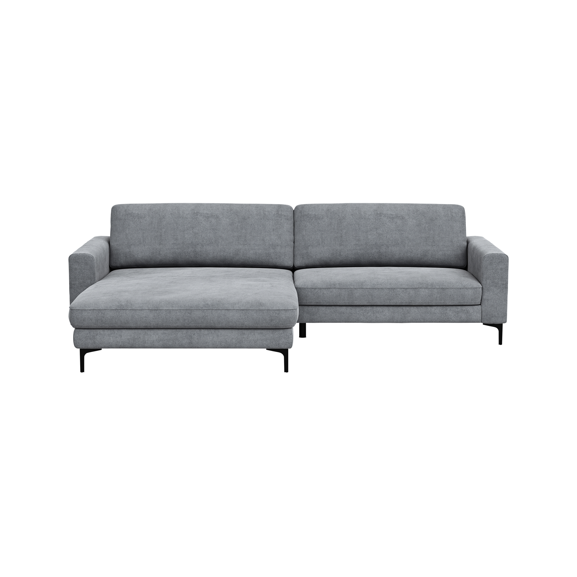 Global wohnen Ecksofa Oviedo Grau langer Schenkel links Global wohnen Ecksofa Oviedo Grau langer Schenkel links