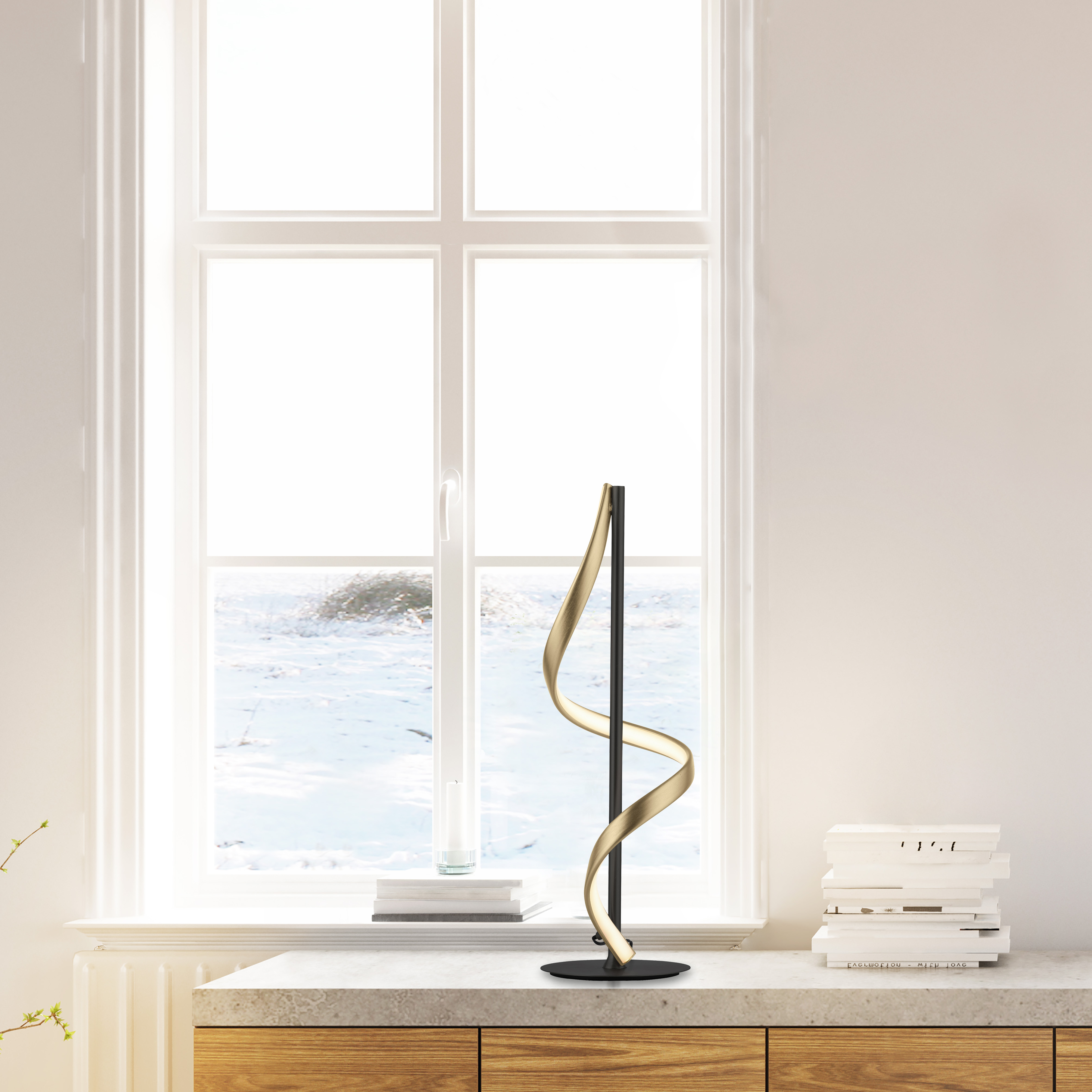Tischleuchte Q-SWING goldfarben Anthrazit Silber Tischleuchte Q-SWING goldfarben Anthrazit Silber