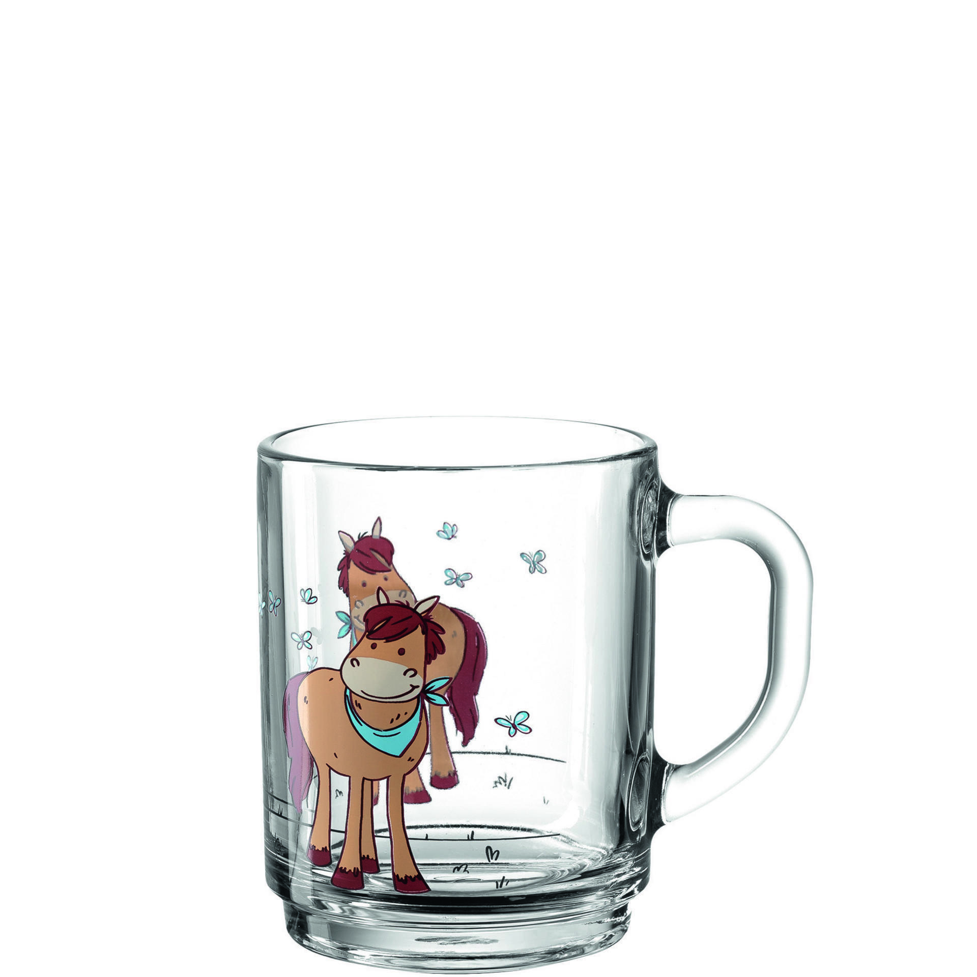 Glas Pferd Klar