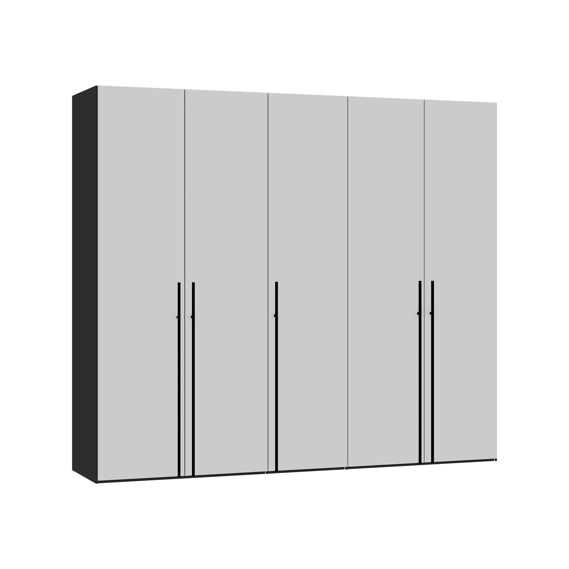 Drehtürenschrank Join-It 5-türig Schwarz 58.5*252.8*220 Drehtürenschrank Join-It 5-türig Schwarz 58.5*252.8*220