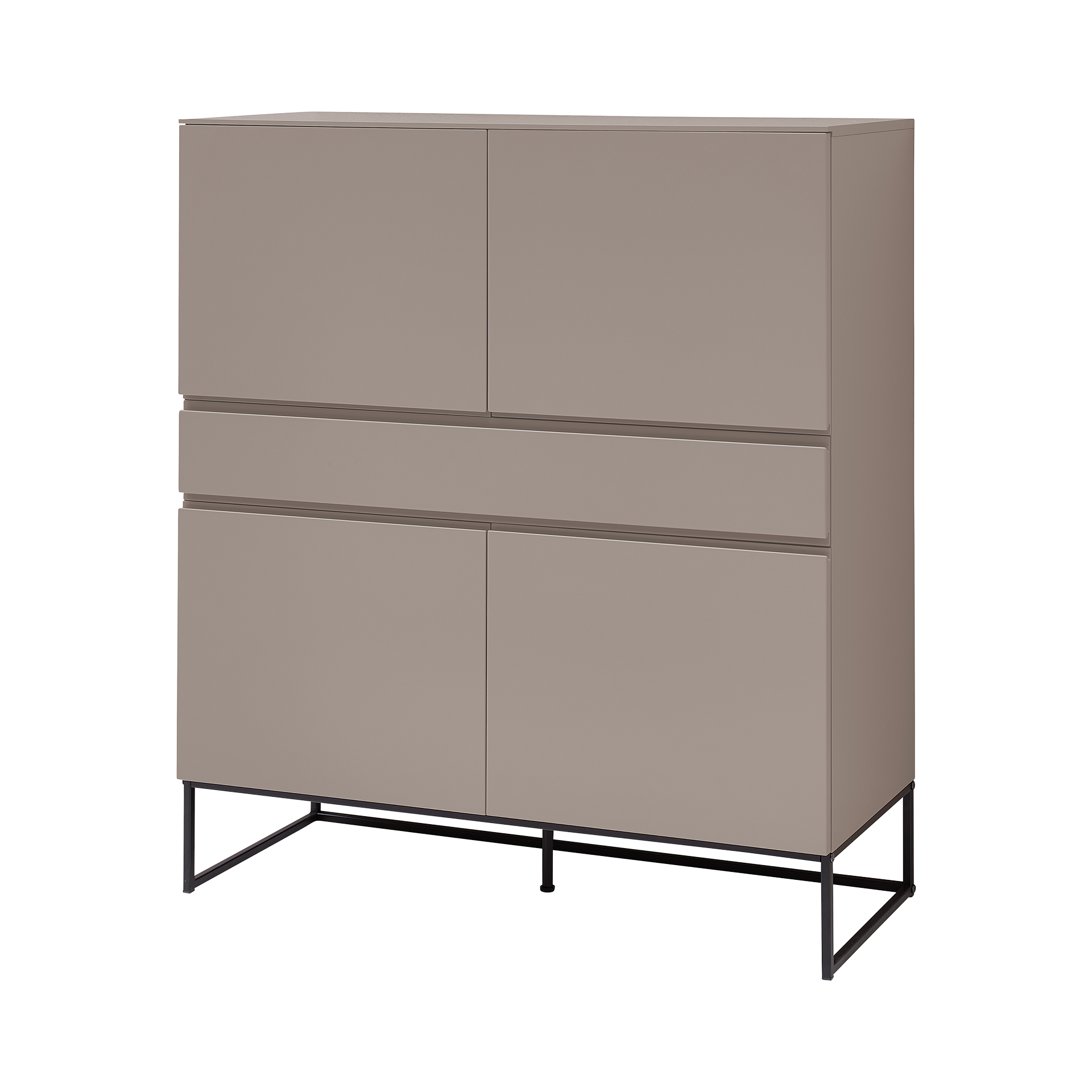 Inovationi Highboard Samara Grau 42*111*125 Inovationi Highboard Samara Grau 42*111*125