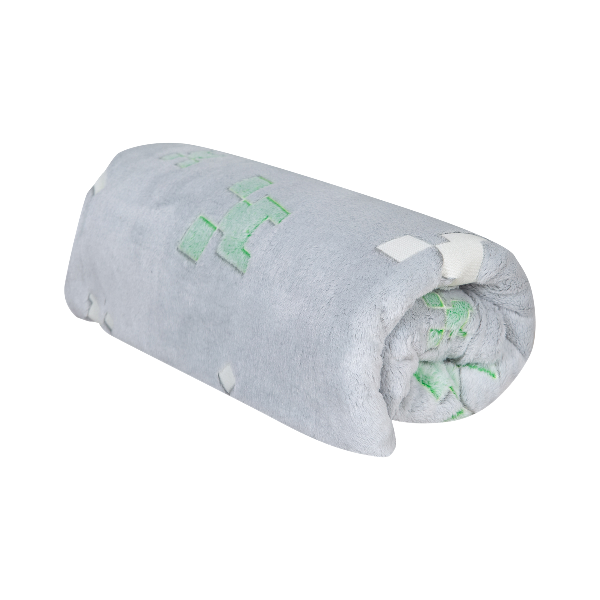 Minecraft Kuscheldecke MC Grau