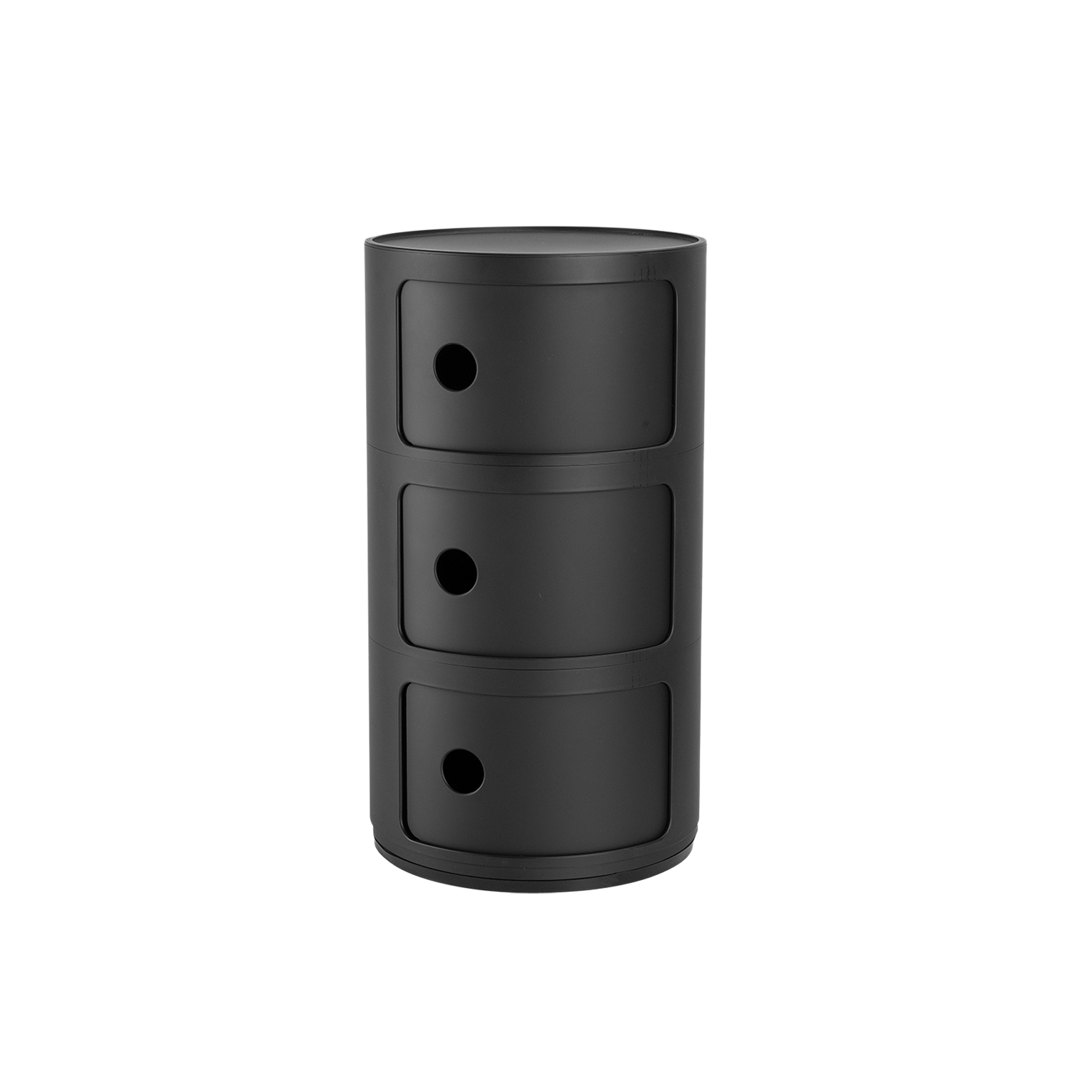 Kartell® Container Componibili Recycled Schwarz matt Kartell® Container Componibili Recycled Schwarz matt