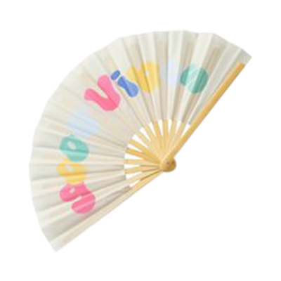 Fächer Vibes Weiß-Bunt