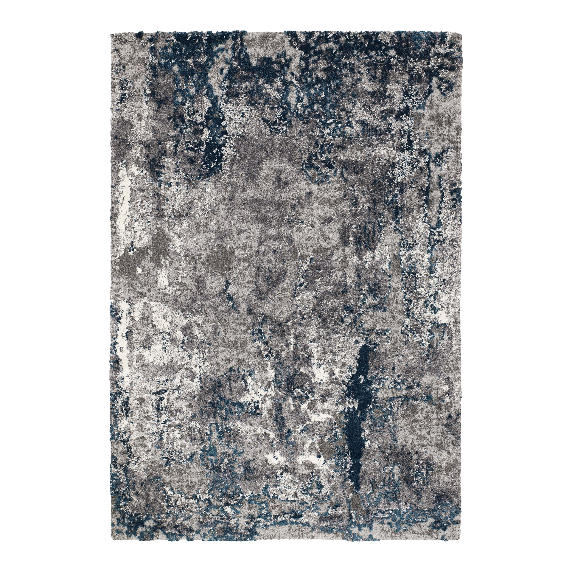 Teppich Juwel Liray 65x130cm Grau-Petrol
