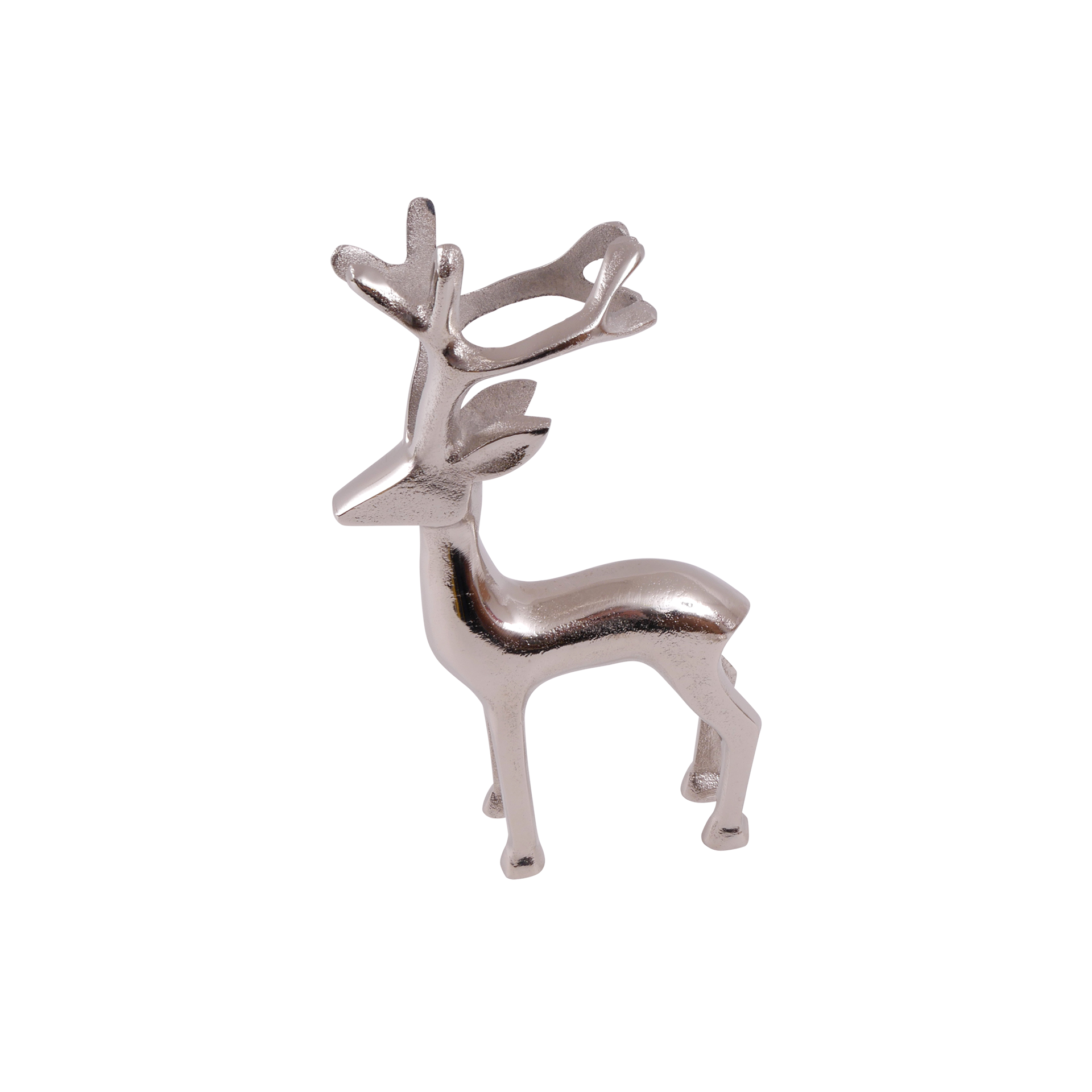 Dekofigur Rentier Silber