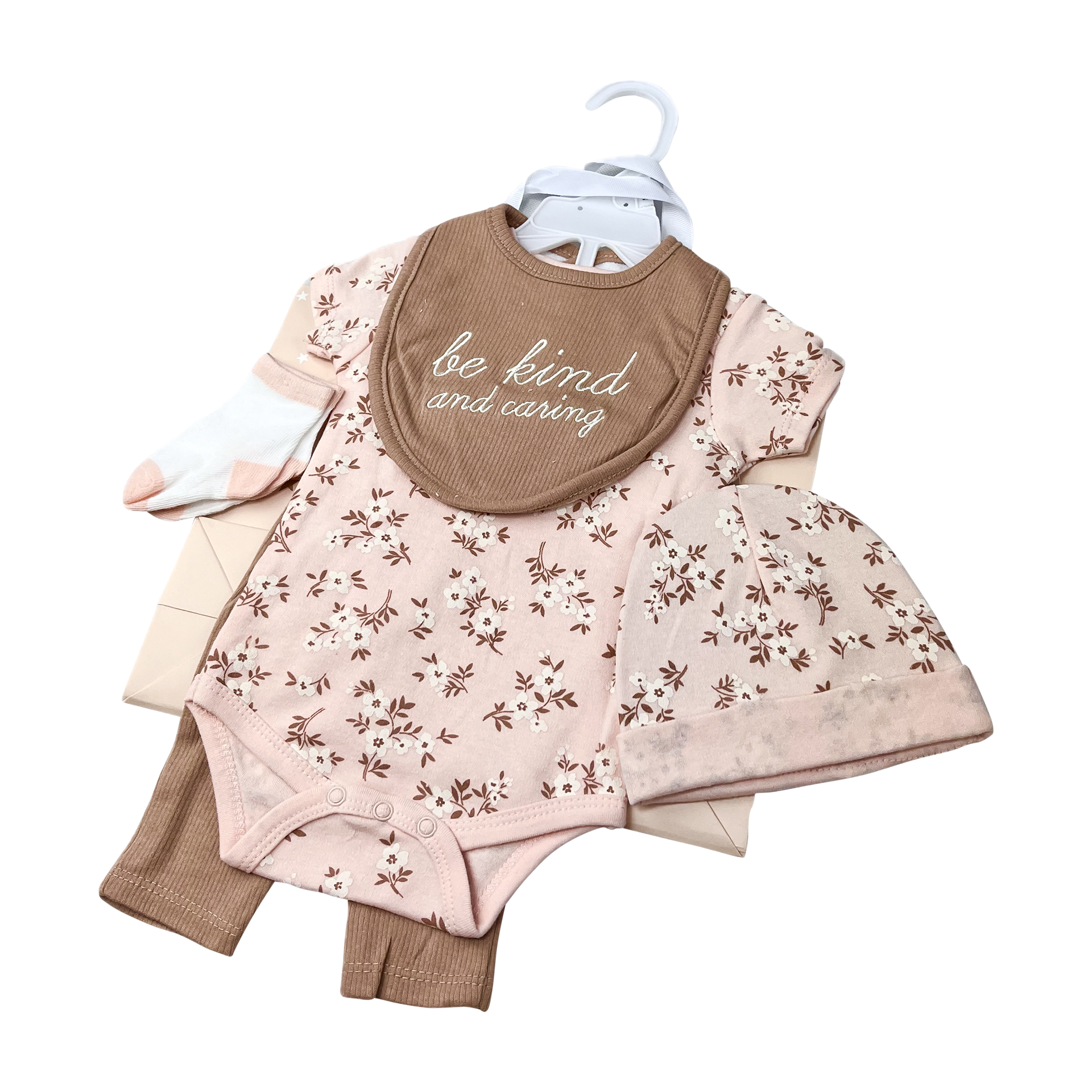 Geschenk-Set Body,Leggins,Mütze,Lätzchen&Socken 5-teilig rosa Geschenk-Set Body,Leggins,Mütze,Lätzchen&Socken 5-teilig rosa