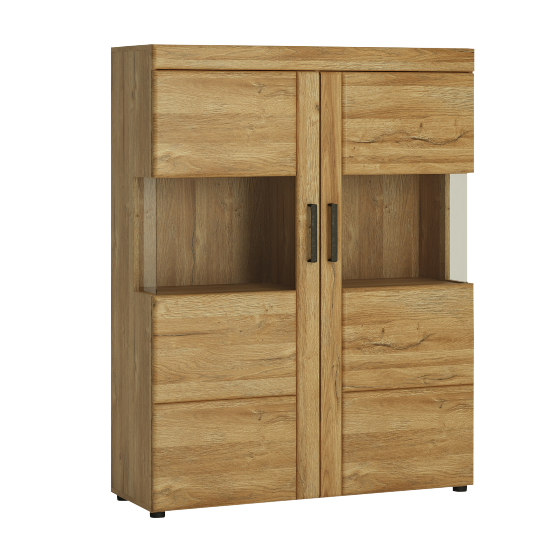 Vitrine Colmar Eichefarben 101.9*133*37.4