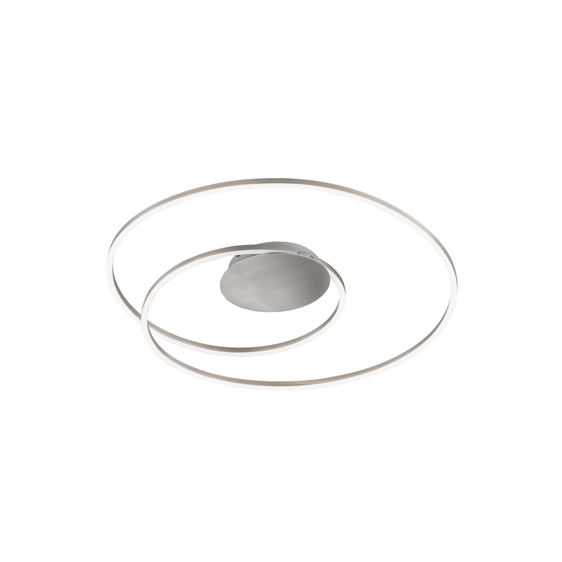 Deckenleuchte Holy nickelfarben matt weiß satiniert Deckenleuchte Holy nickelfarben matt weiß satiniert