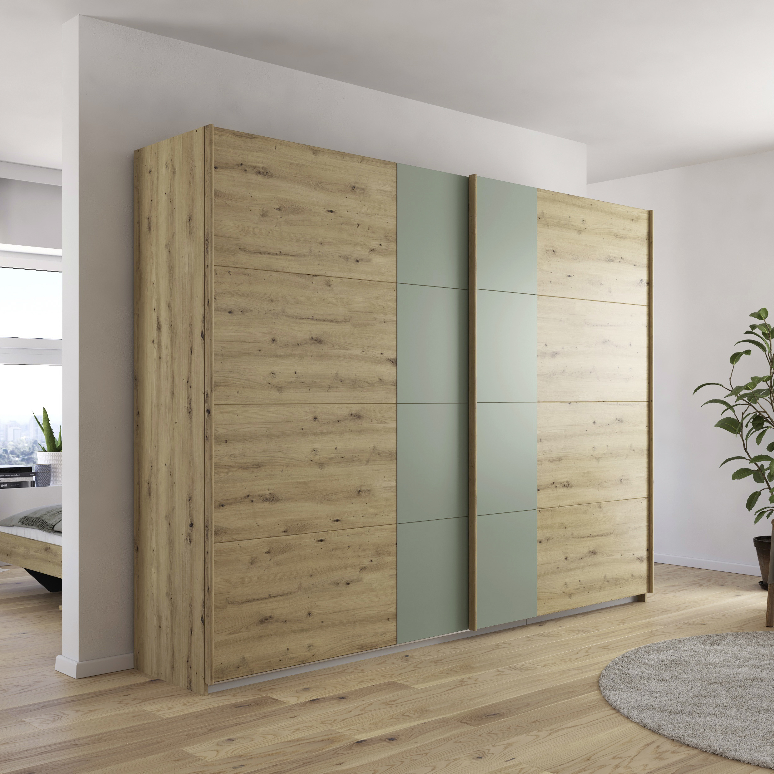 Schwebetürenschrank Dana Holzfarben 62*271*210 Schwebetürenschrank Dana Holzfarben 62*271*210