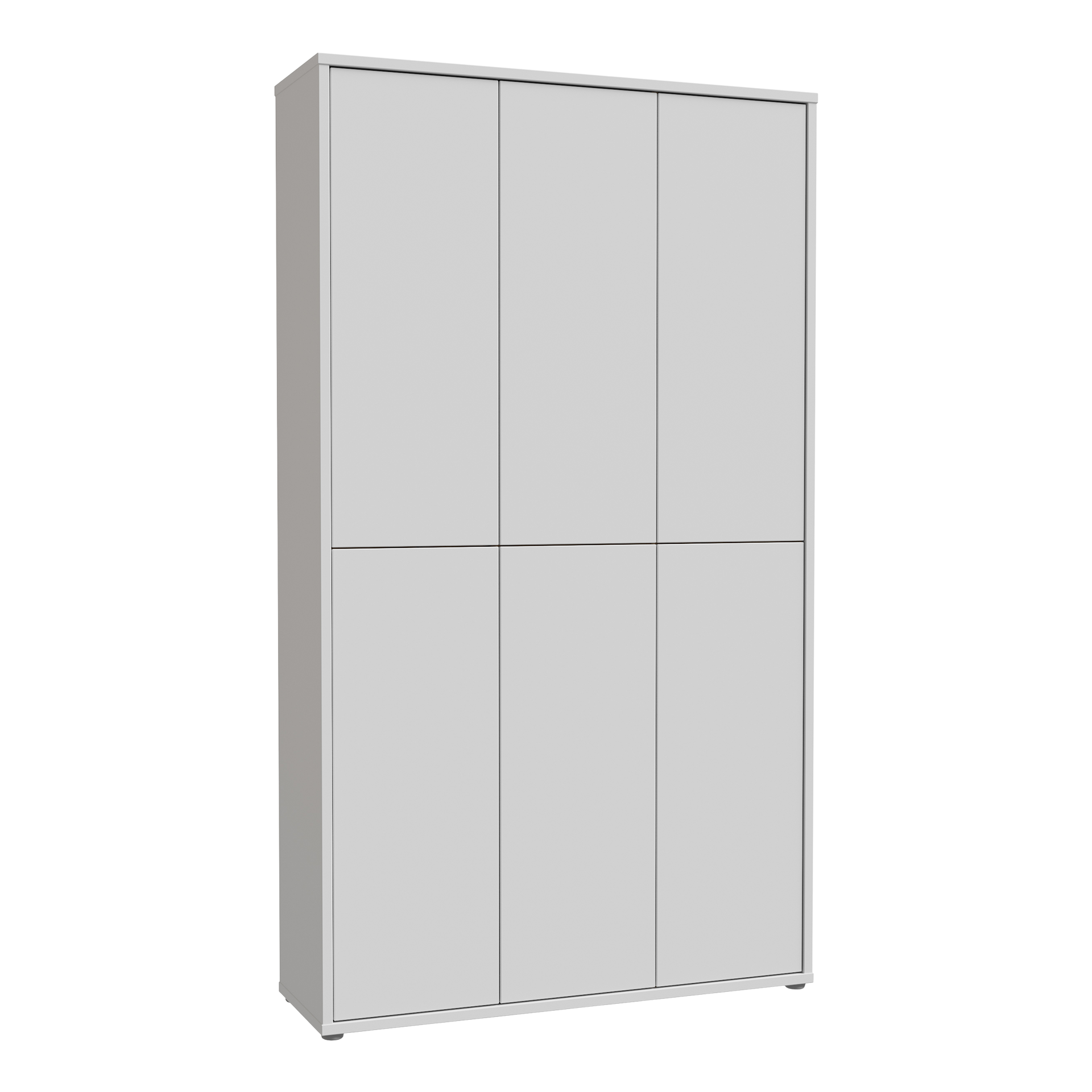 Schuhschrank Alisa 6-türig Grau