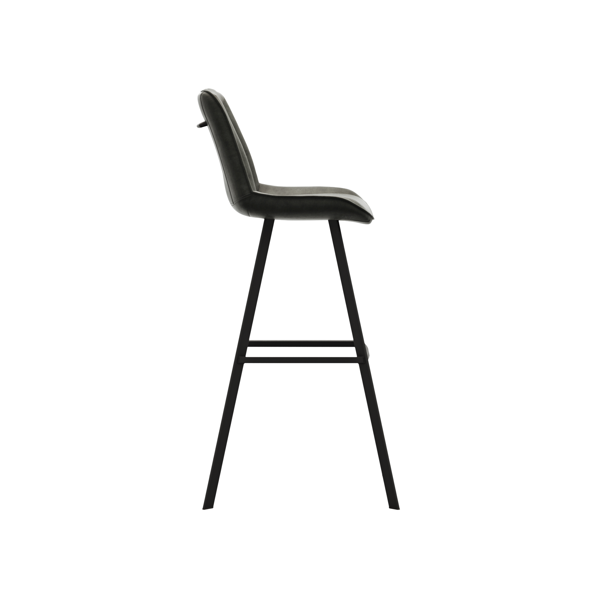 Natura Barhocker Wesley Bezug Stoff Bull Graphite Gestell Metall Schwarz pulverbeschichtet Natura Barhocker Wesley Bezug Stoff Bull Graphite Gestell Metall Schwarz pulverbeschichtet