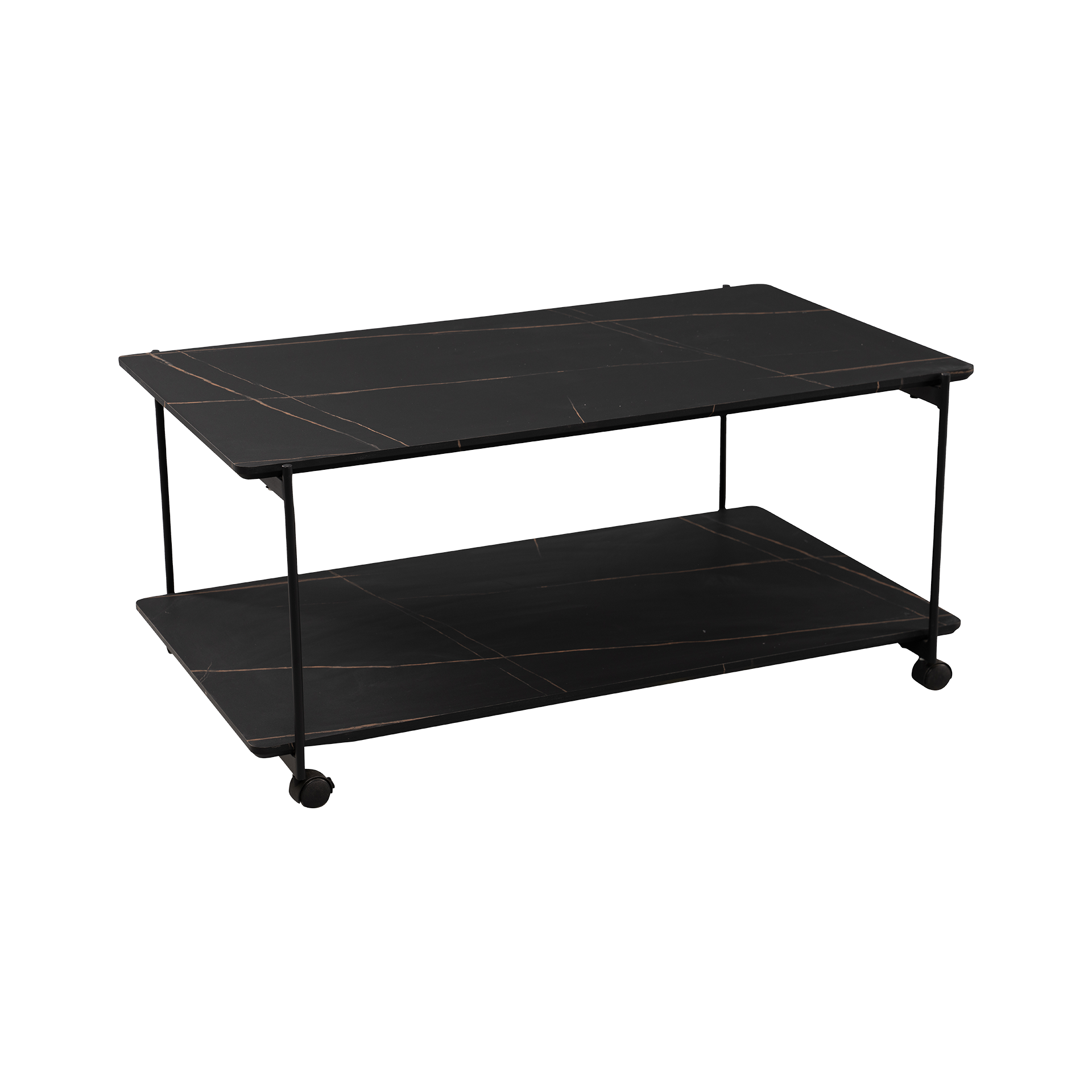 Couchtisch Palmiro Tischplatte Marmoroptik Gestell Schwarz 62*100*45 Couchtisch Palmiro Tischplatte Marmoroptik Gestell Schwarz 62*100*45
