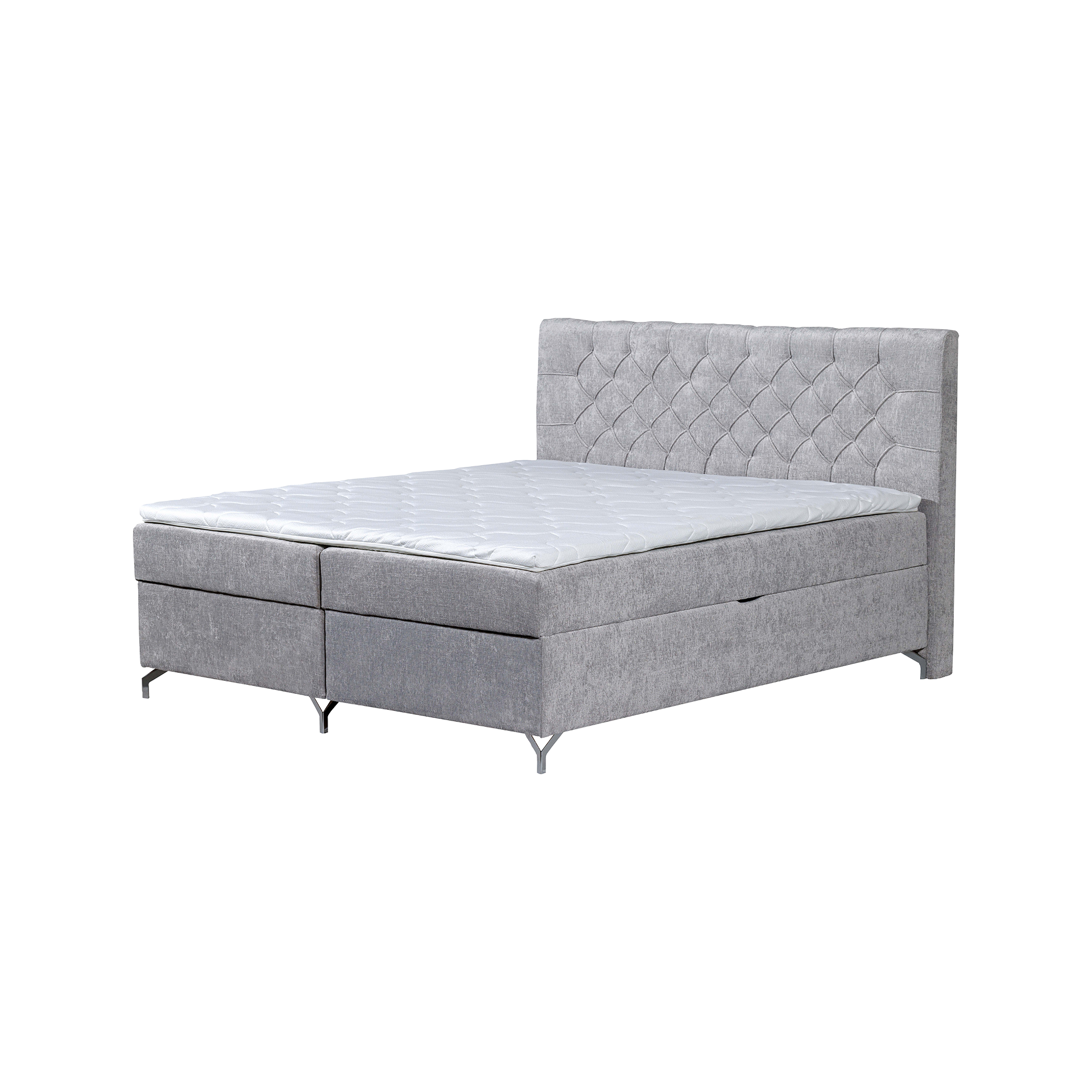 Boxspringbett Liverpool Grau 180x200 cm Boxspringbett Liverpool Grau 180x200 cm