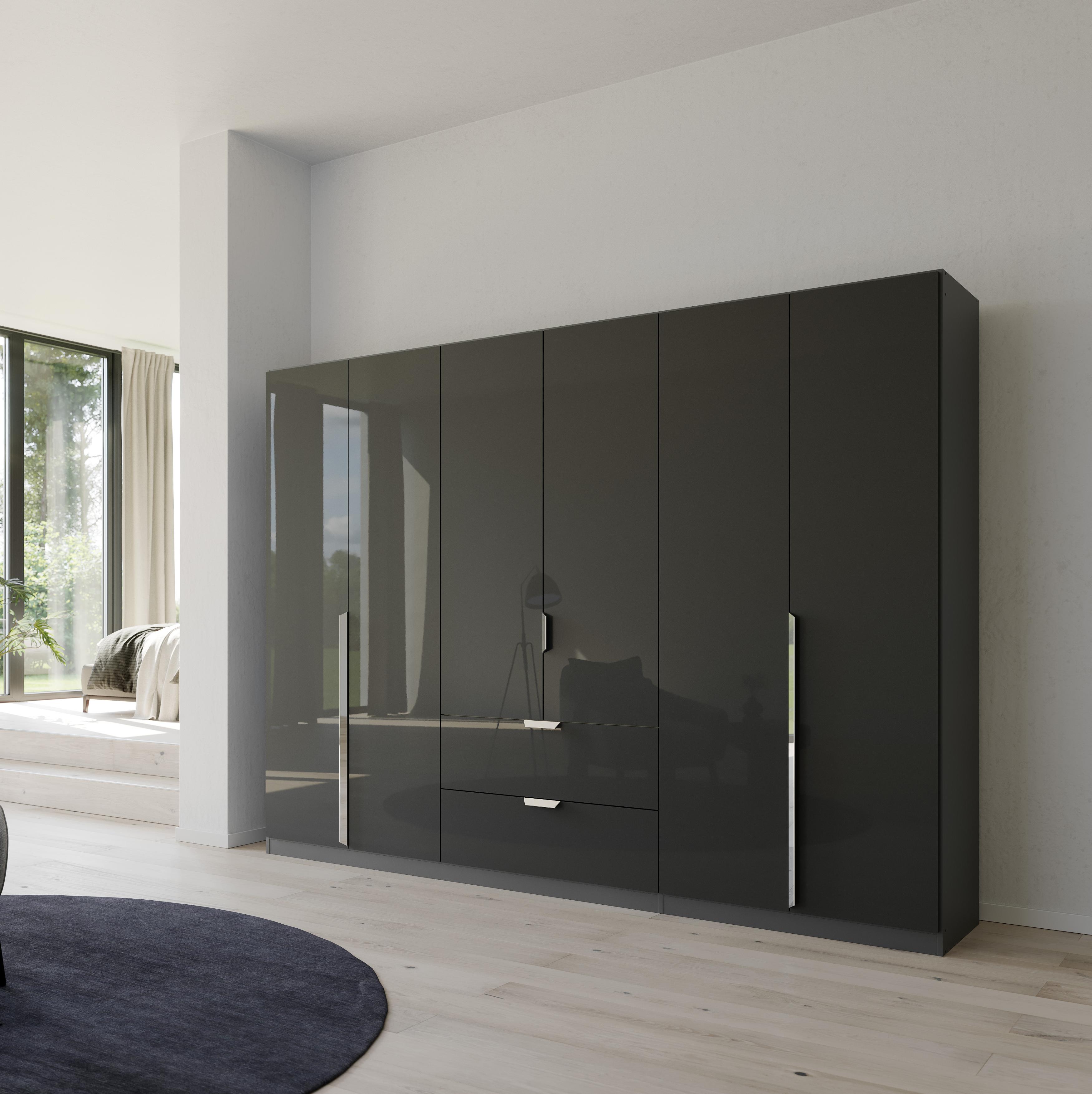 Drehtürenschrank Glamor 6-türig Grau 54*271*210 Drehtürenschrank Glamor 6-türig Grau 54*271*210
