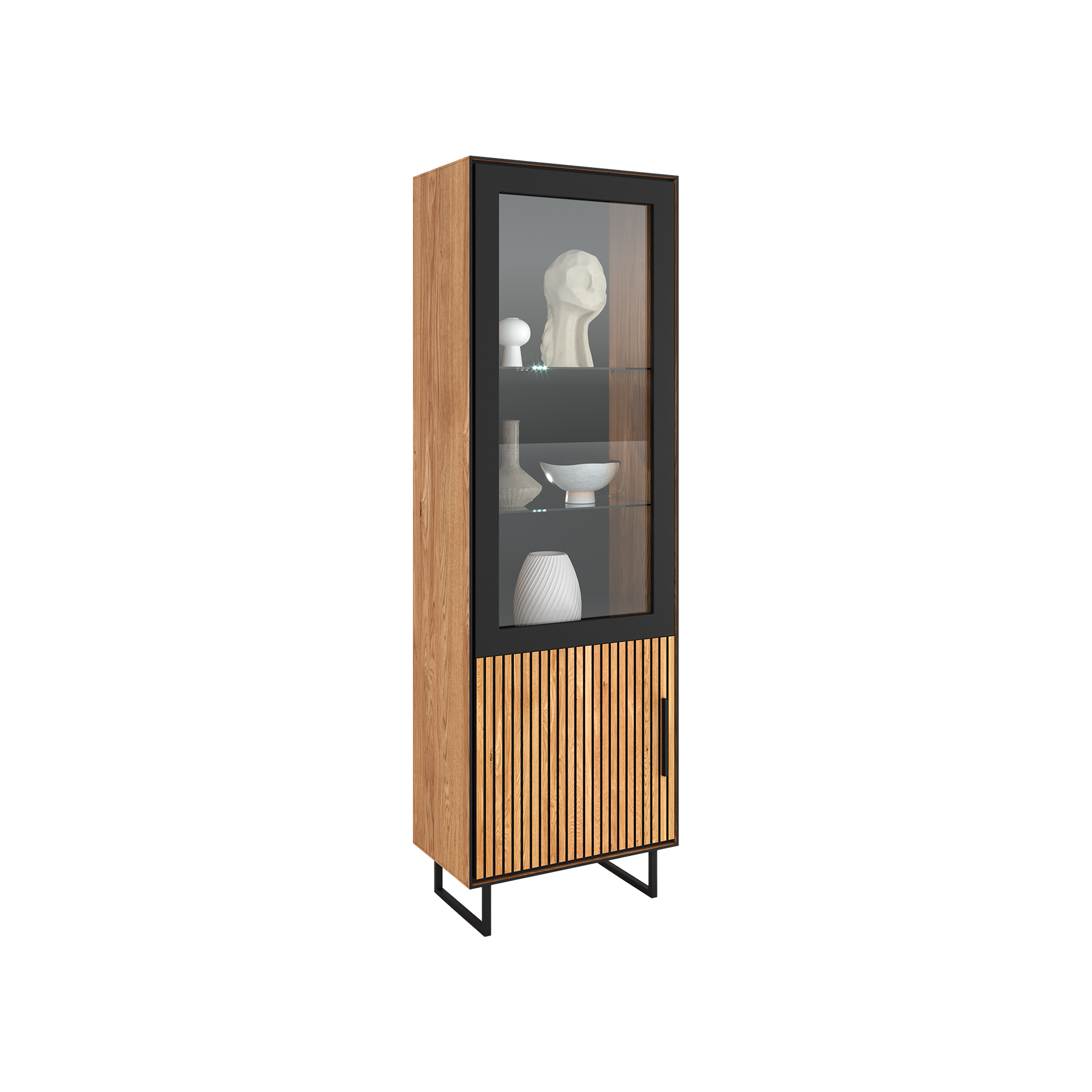 Novofurn Vitrine Ela Eichefarben Novofurn Vitrine Ela Eichefarben