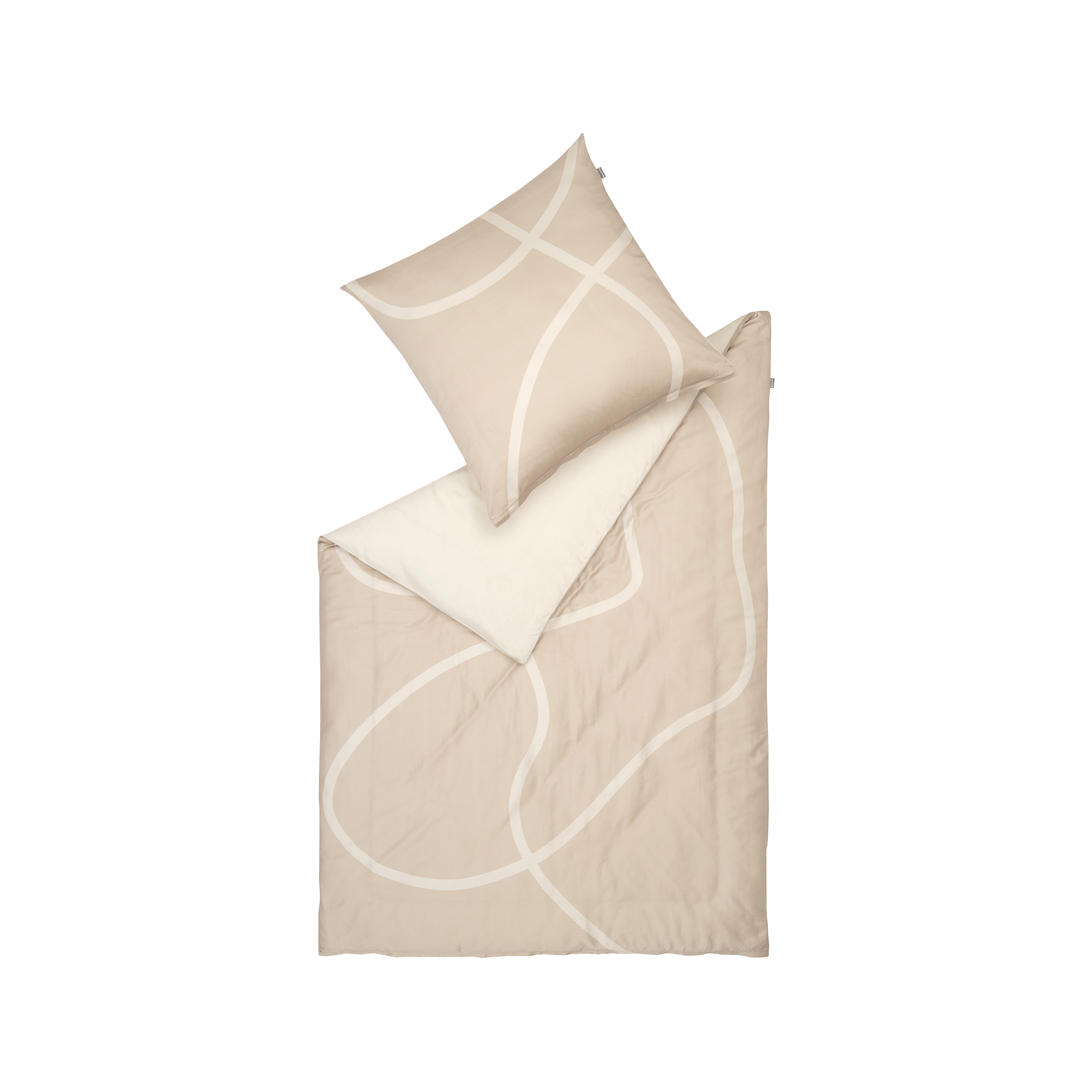 Musterring Satin Bettwäsche JustB! Artsy Greige, Offwhite Musterring Satin Bettwäsche JustB! Artsy Greige, Offwhite