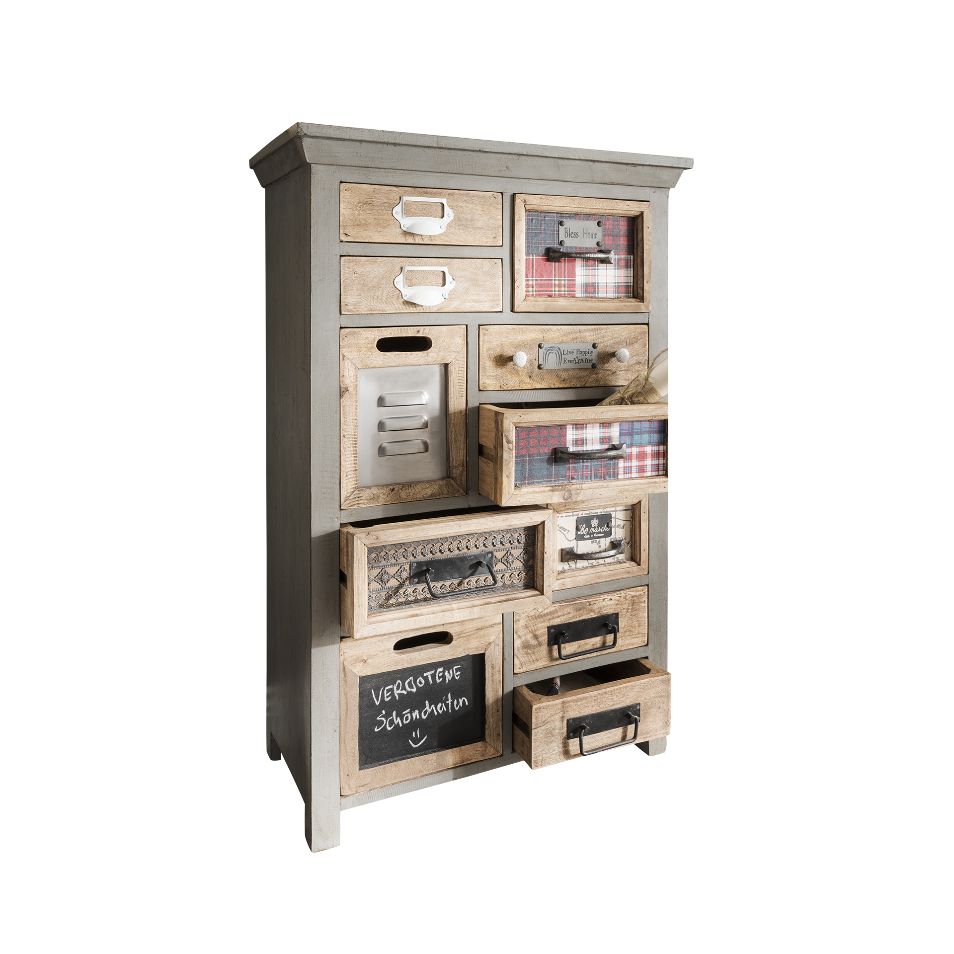 Kommode Country Grau 32*64*98 Kommode Country Grau 32*64*98