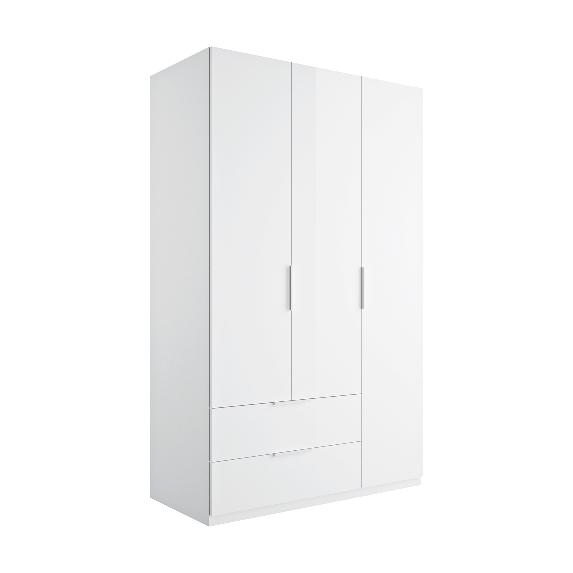 Drehtürenschrank Mailand 3-türig Weiß 58.2*122.1*200 Drehtürenschrank Mailand 3-türig Weiß 58.2*122.1*200