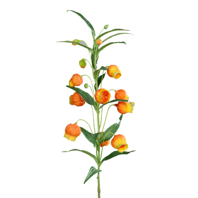 Kunstblume Blume Orange Grün Kunstblume Blume Orange Grün