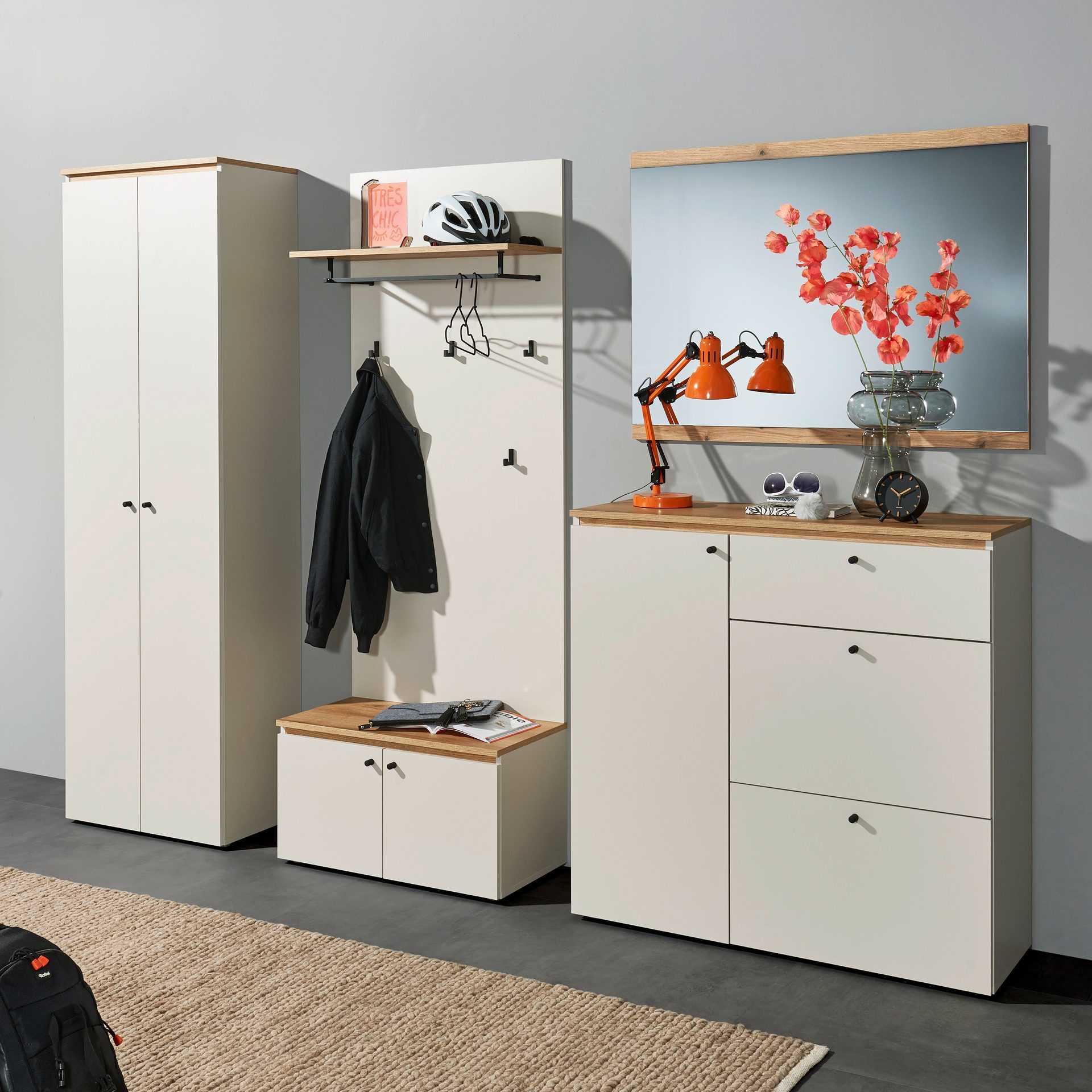 Garderoben-Set Lime 5-teilig Beige online kaufen