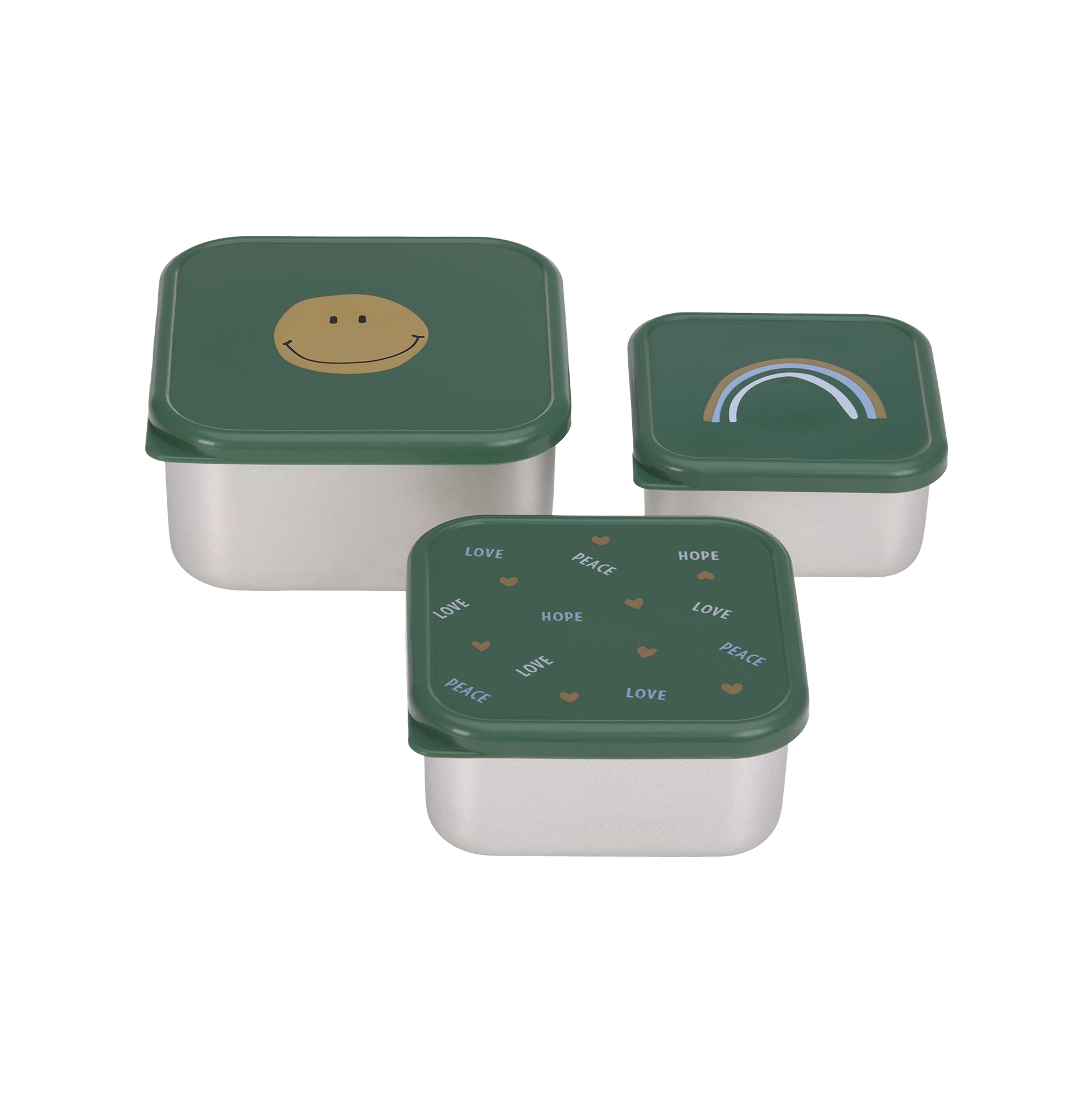 Lunchbox Happy Rascals Smile green Lunchbox Happy Rascals Smile green