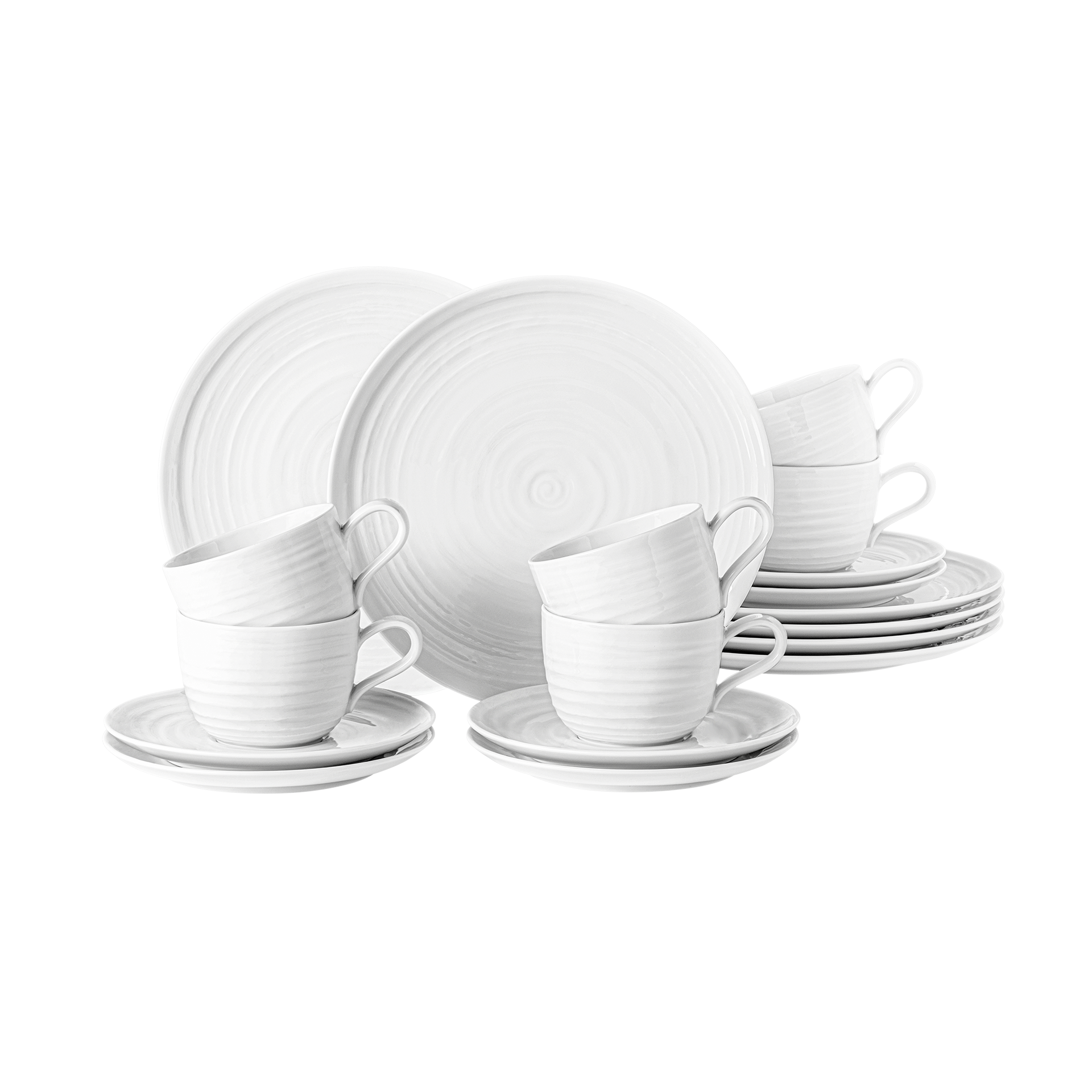 Kaffee-Set Terra 18-teilig Weiß Kaffee-Set Terra 18-teilig Weiß