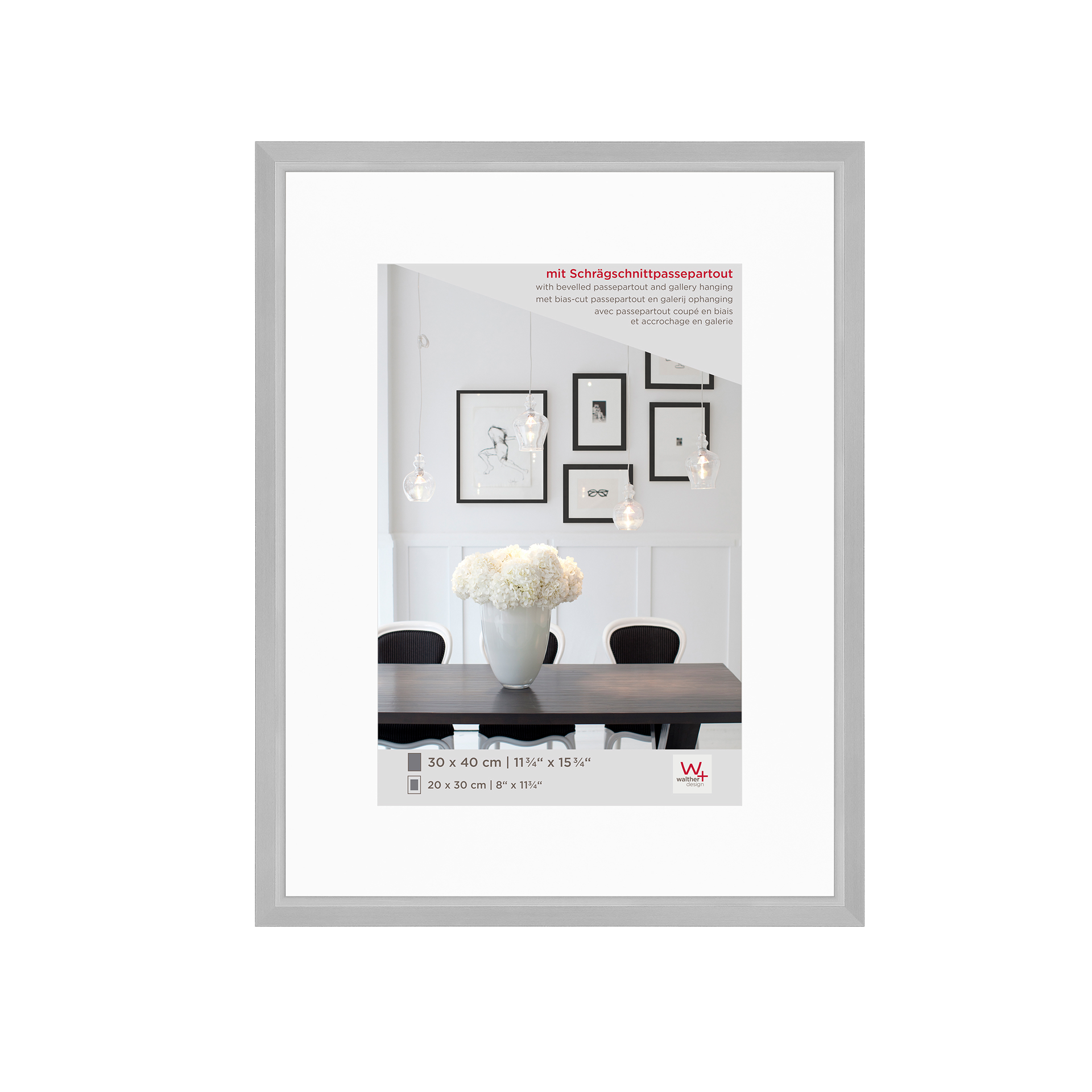 Bilderrahmen Steel Style silber