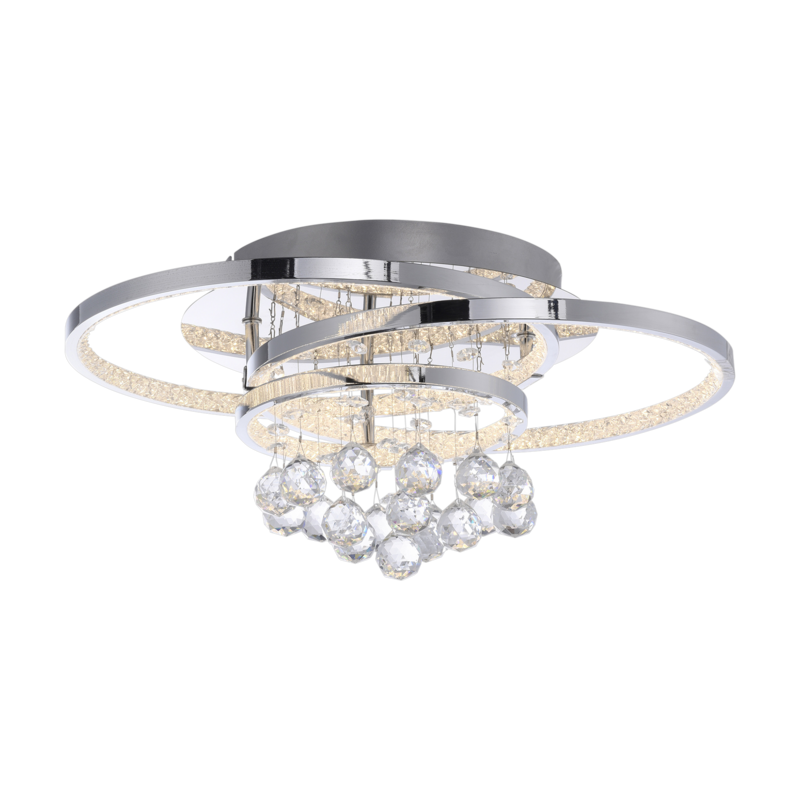 Deckenleuchte ROTAZO Transparent Silber Weiß Deckenleuchte ROTAZO Transparent Silber Weiß