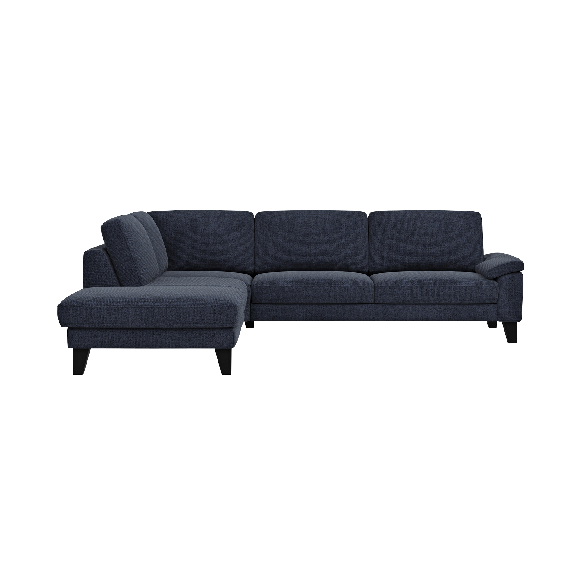 Global wohnen Ecksofa Oviedo Blau langer Schenkel links Global wohnen Ecksofa Oviedo Blau langer Schenkel links