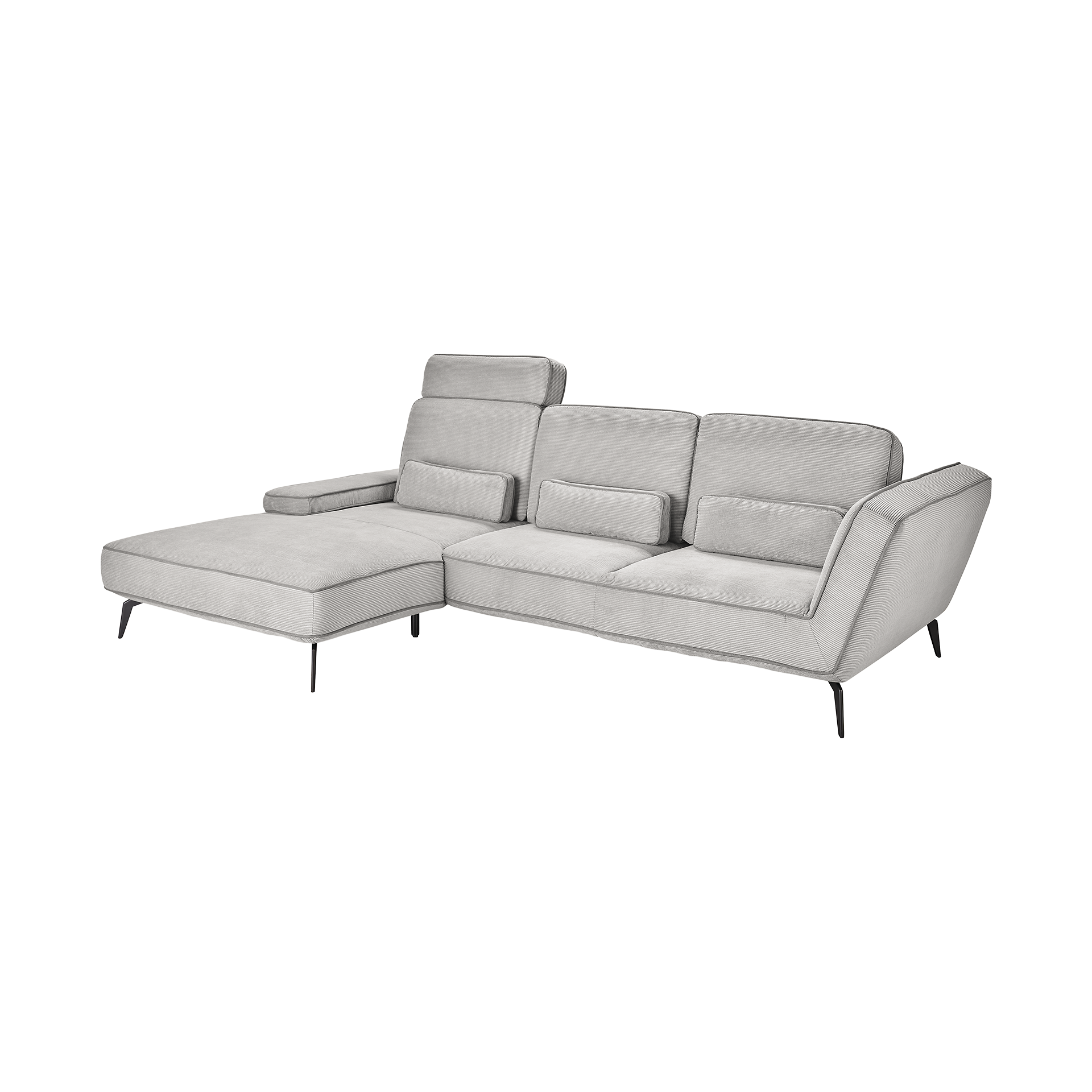 set one by Musterring Ecksofa Sunny Silber Ottomane links set one by Musterring Ecksofa Sunny Silber Ottomane links