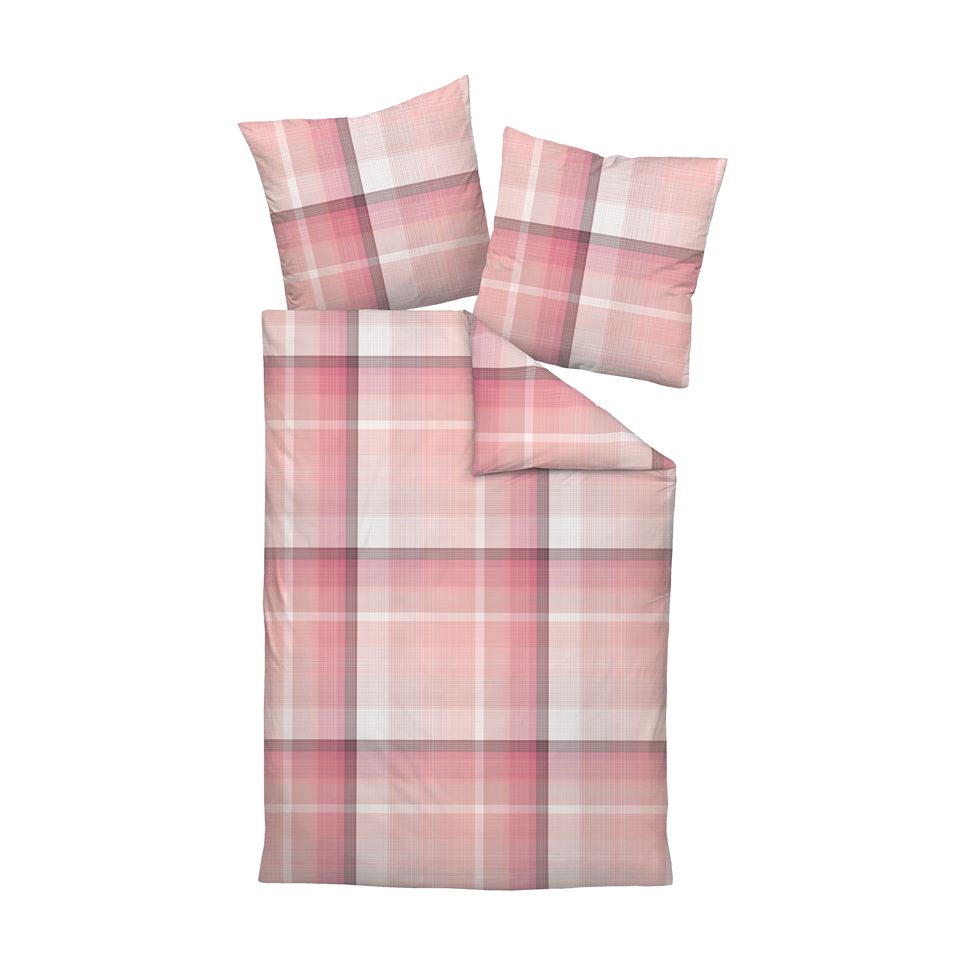 Satin Bettwäsche Milano Rot-Koralle 155x220cm Satin Bettwäsche Milano Rot-Koralle 155x220cm