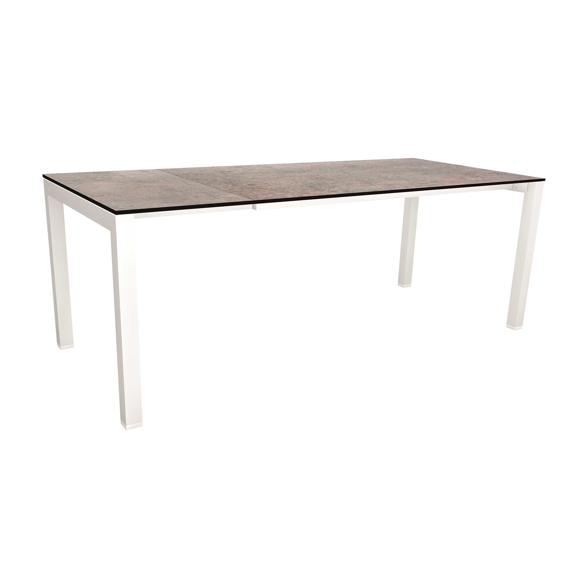 Stern Gartentisch ausziehbar Standard ausziehbar 174*90*75 Tischplatte Smoky Gestell Weiß Stern Gartentisch ausziehbar Standard ausziehbar 174*90*75 Tischplatte Smoky Gestell Weiß