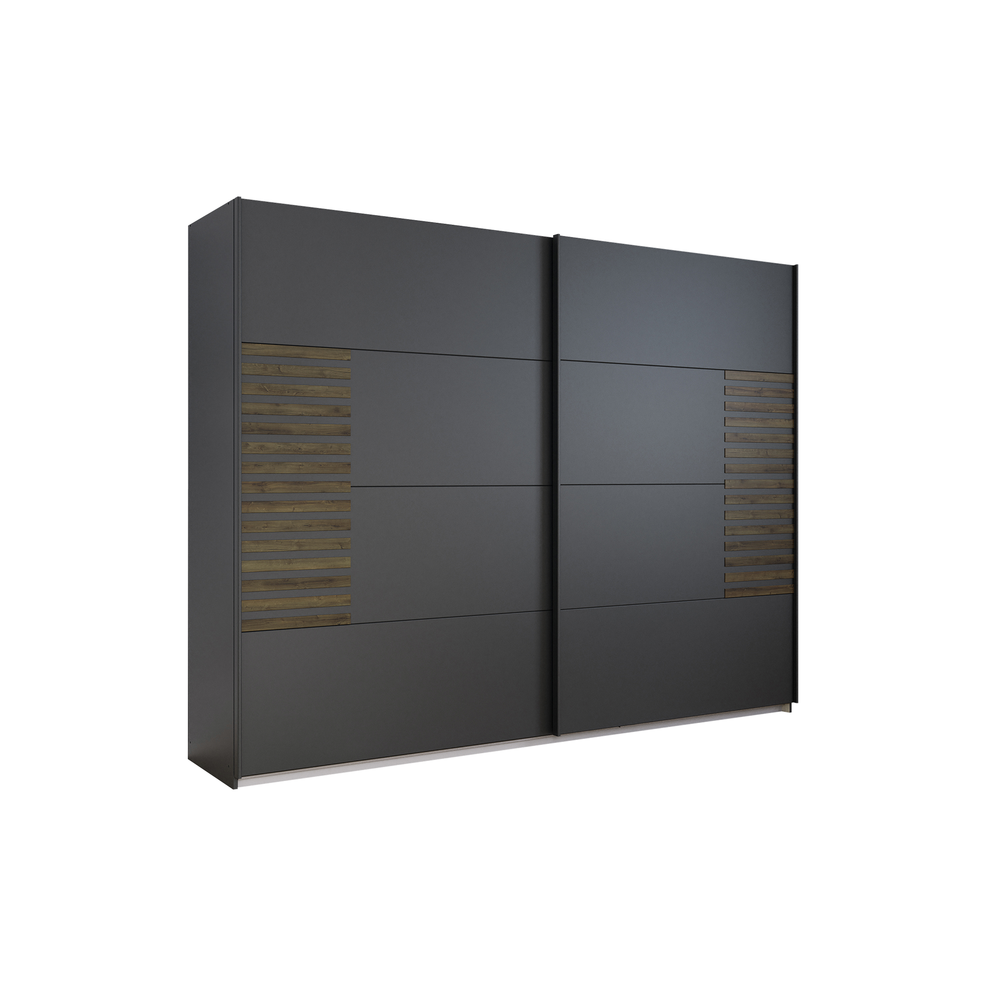 Schwebetürenschrank Bart Grau 62*271*210 Schwebetürenschrank Bart Grau 62*271*210
