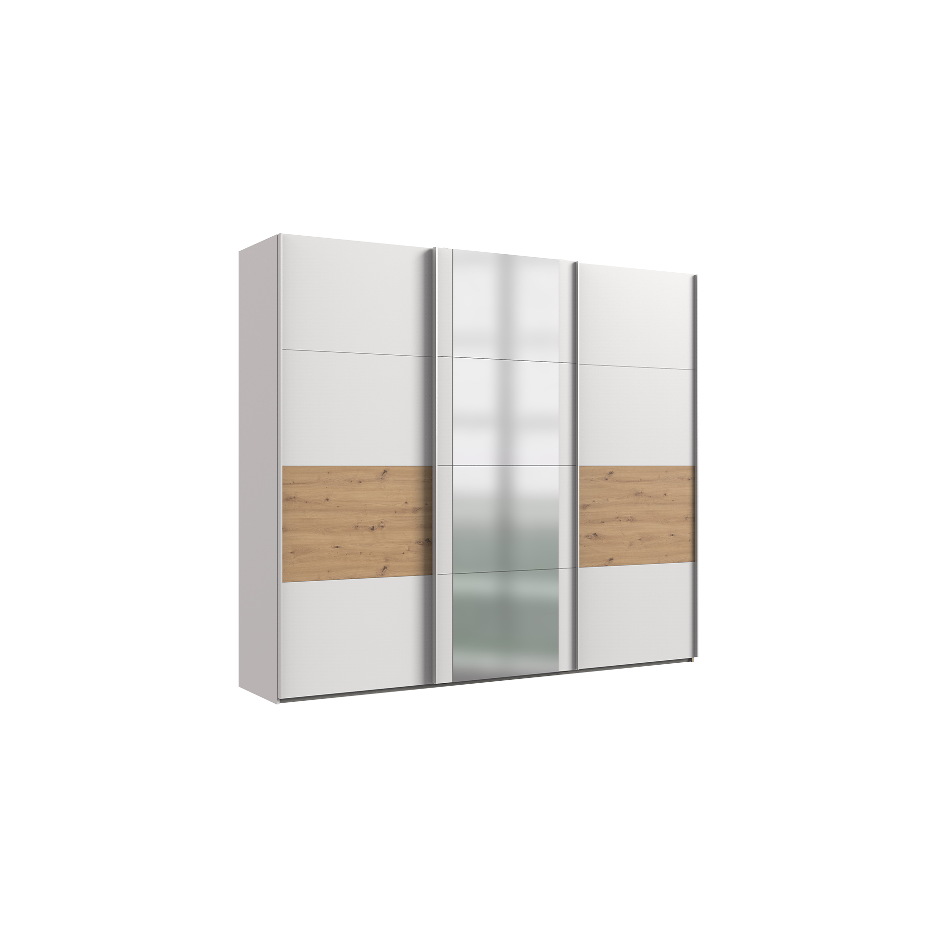 Schwebetürenschrank Borneo Weiß 64*270*236 Schwebetürenschrank Borneo Weiß 64*270*236