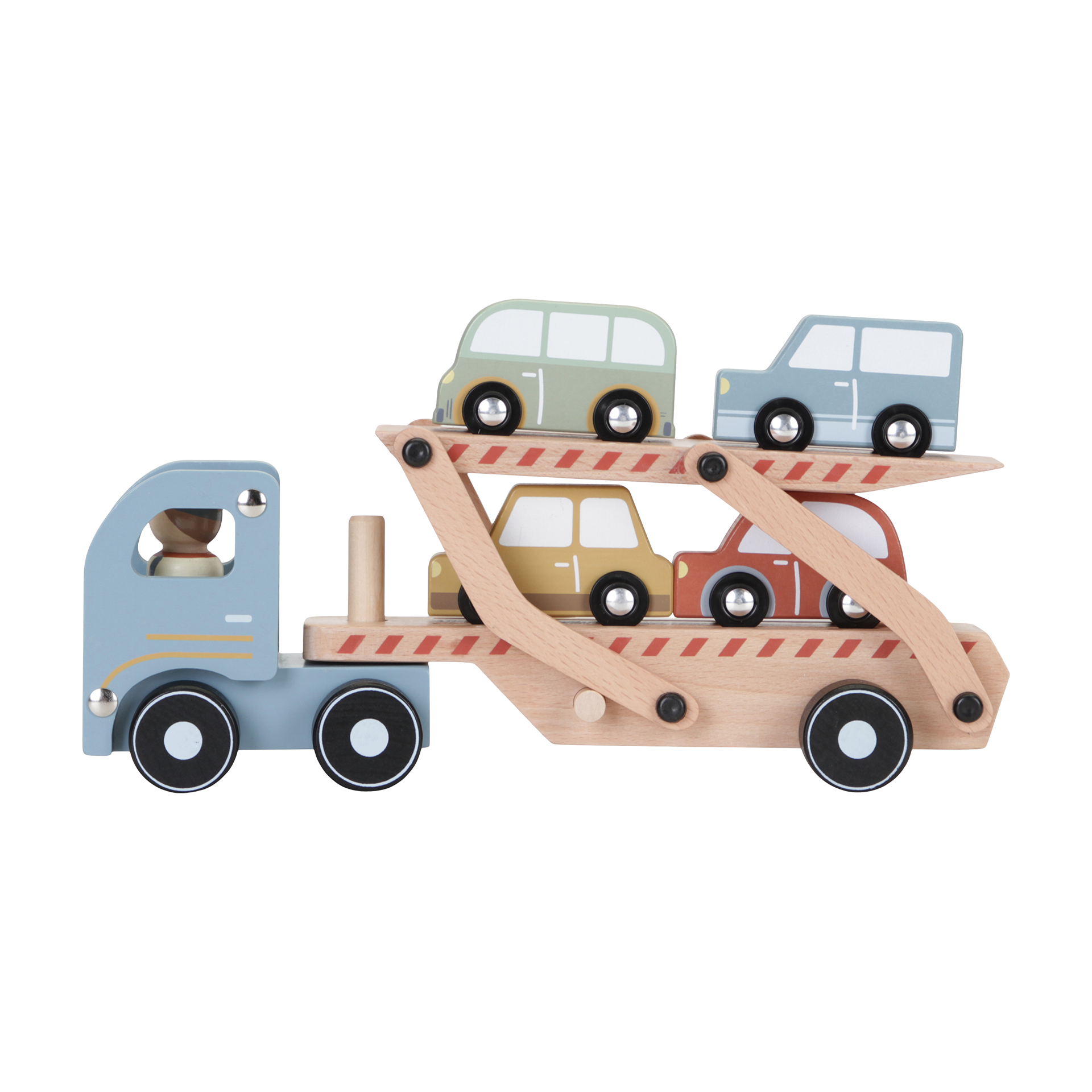 Holzspielzeug Little Dutch Holzlastwagen Mehrfarbig