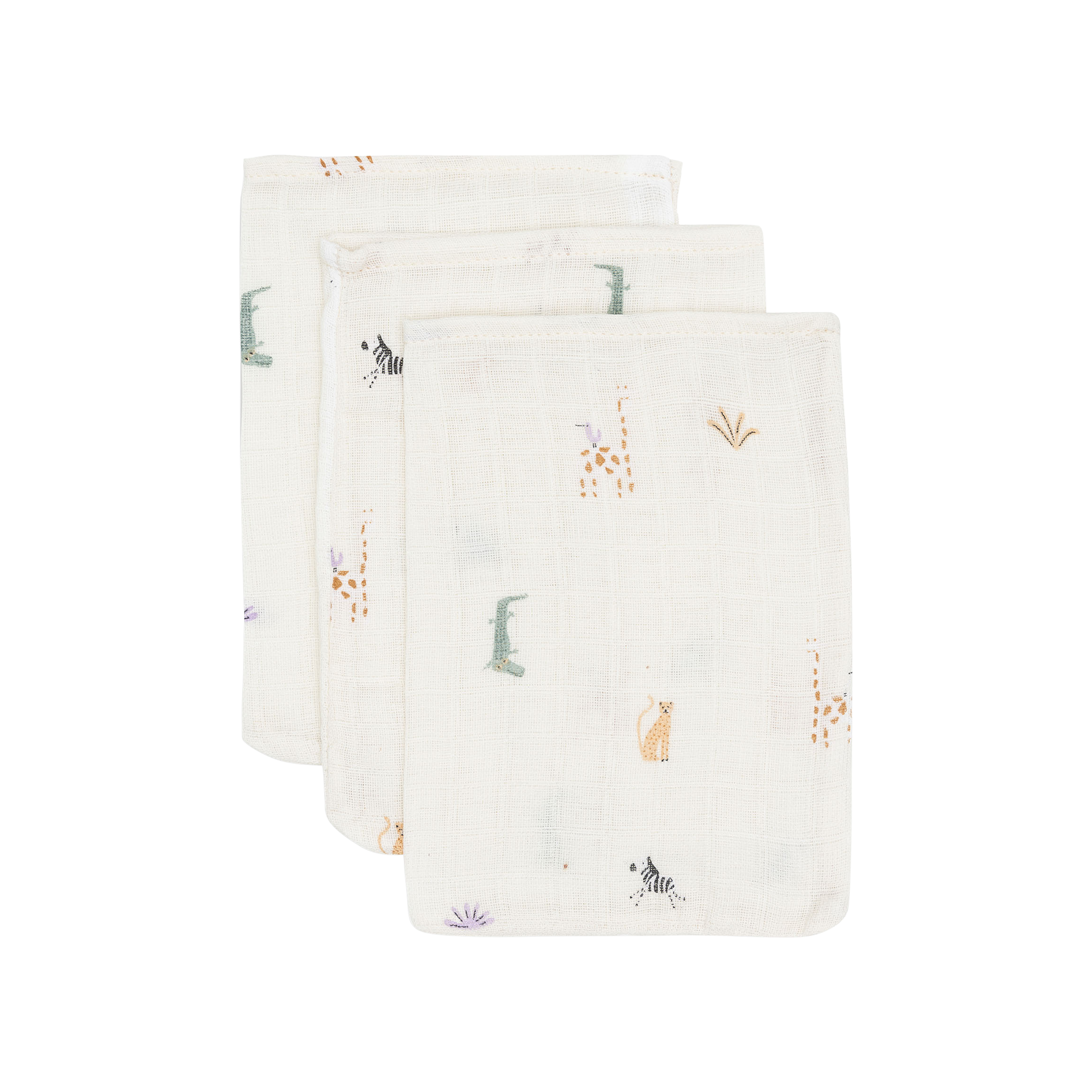 Waschtuch Hydrophil Jungle Jambo 3-teilig Mehrfarbig Waschtuch Hydrophil Jungle Jambo 3-teilig Mehrfarbig