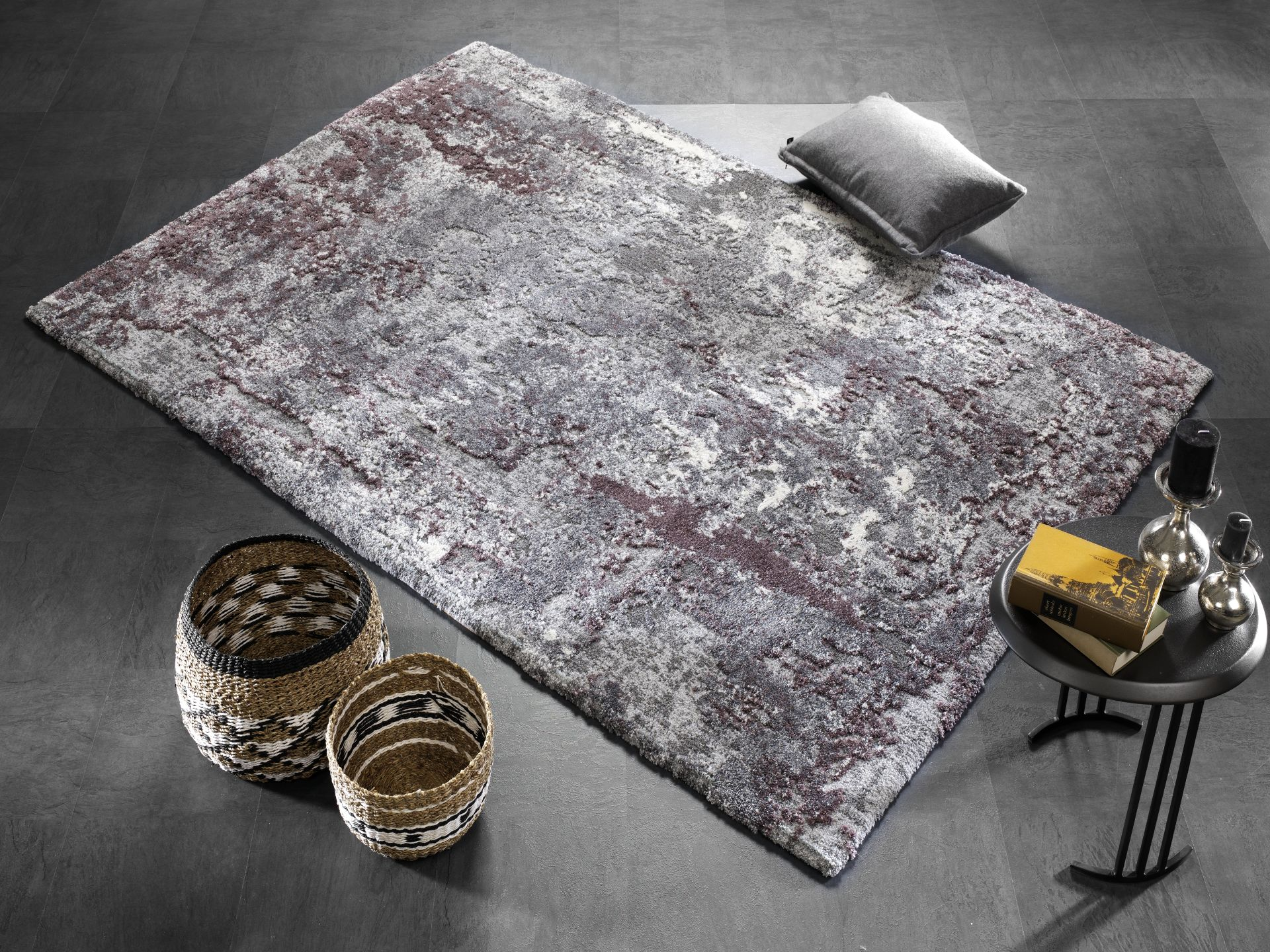 Teppich Juwel Liray 160x230cm Aubergine-Beige Teppich Juwel Liray 160x230cm Aubergine-Beige
