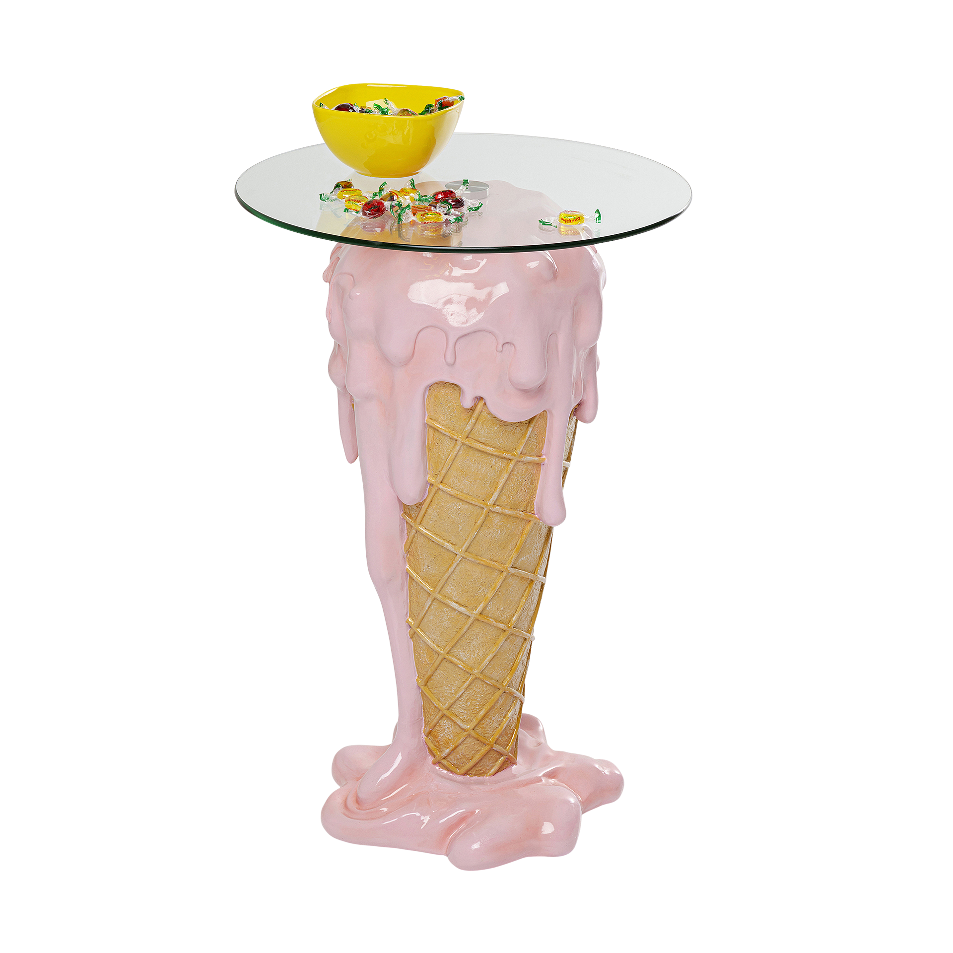 Kare Beistelltisch Icecream Rosa