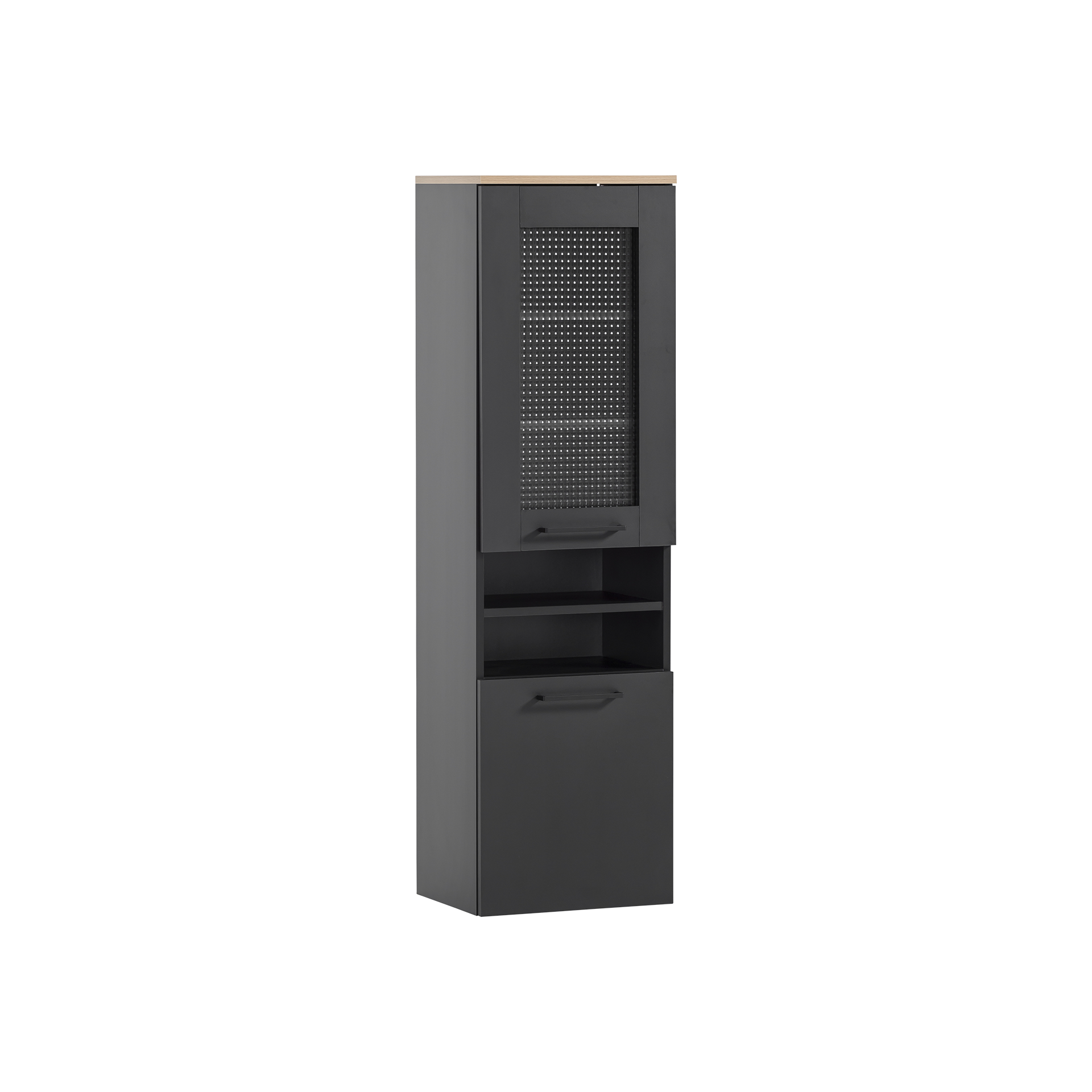 Badschrank Masha Schwarz 32*40.3*138.3 Badschrank Masha Schwarz 32*40.3*138.3