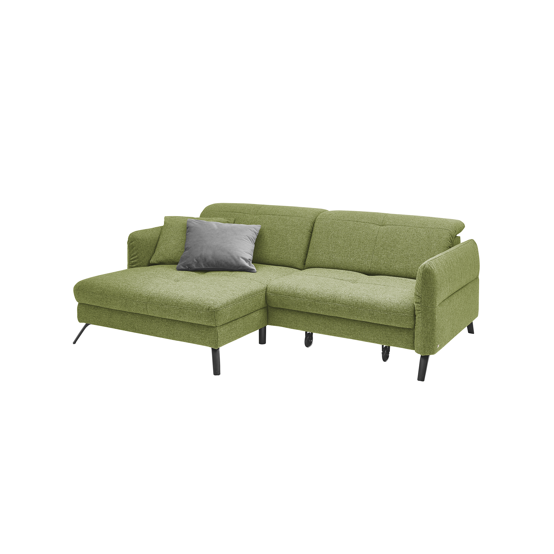 set one by Musterring Ecksofa SO 4400 Grün Ottomane links