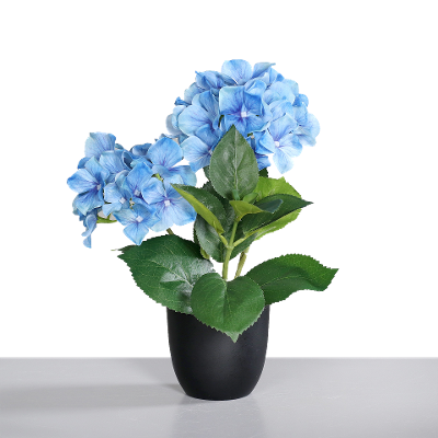 Kunstblume Hortensie Blau