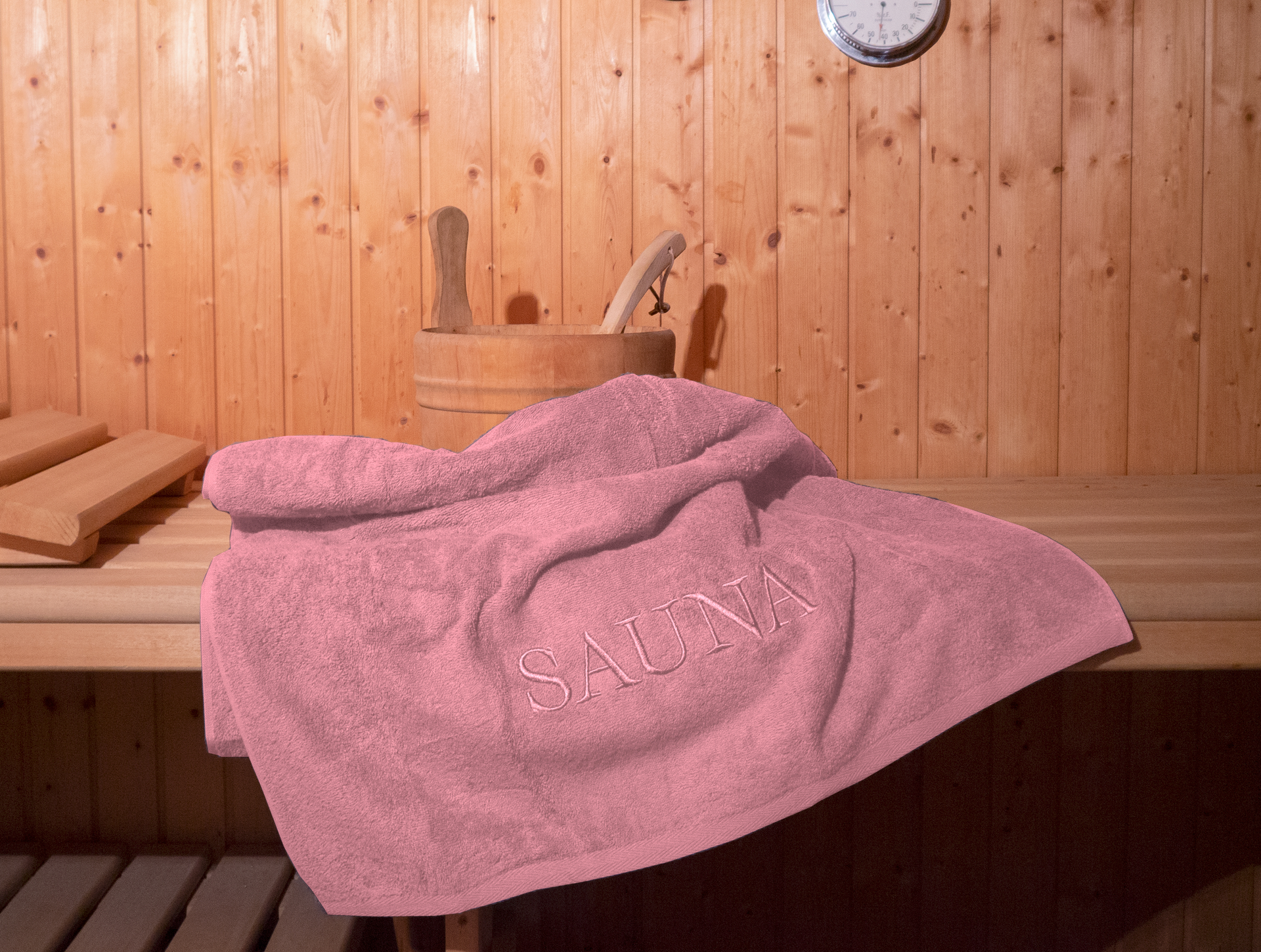 Saunatuch Rosenholz 70x200cm Saunatuch Rosenholz 70x200cm