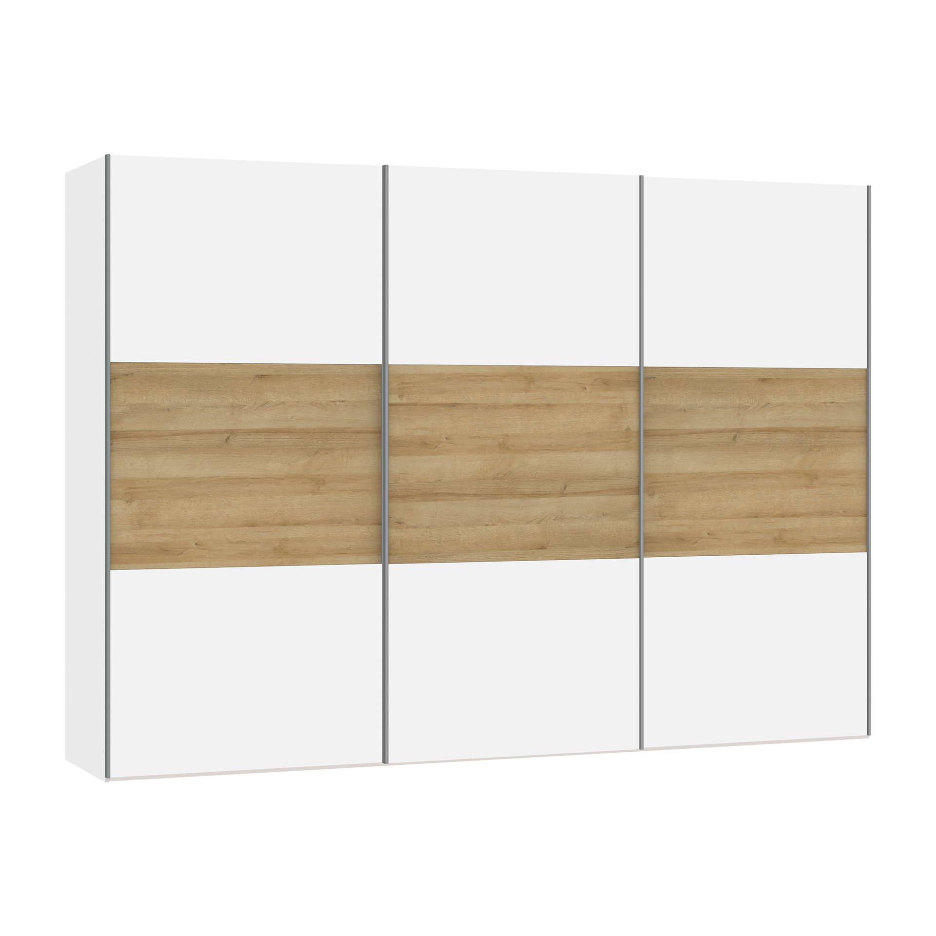 Schwebetürenschrank Lillo Weiß 58.5*303*220 Schwebetürenschrank Lillo Weiß 58.5*303*220