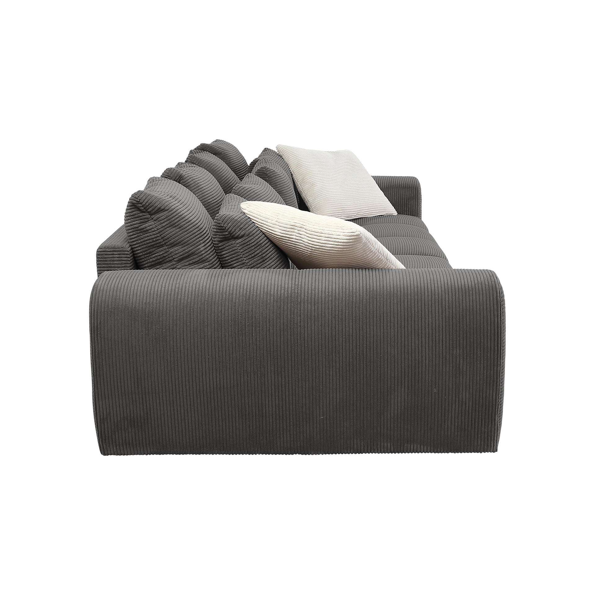 Bigsofa Janni Bezug Cord Grau Bigsofa Janni Bezug Cord Grau