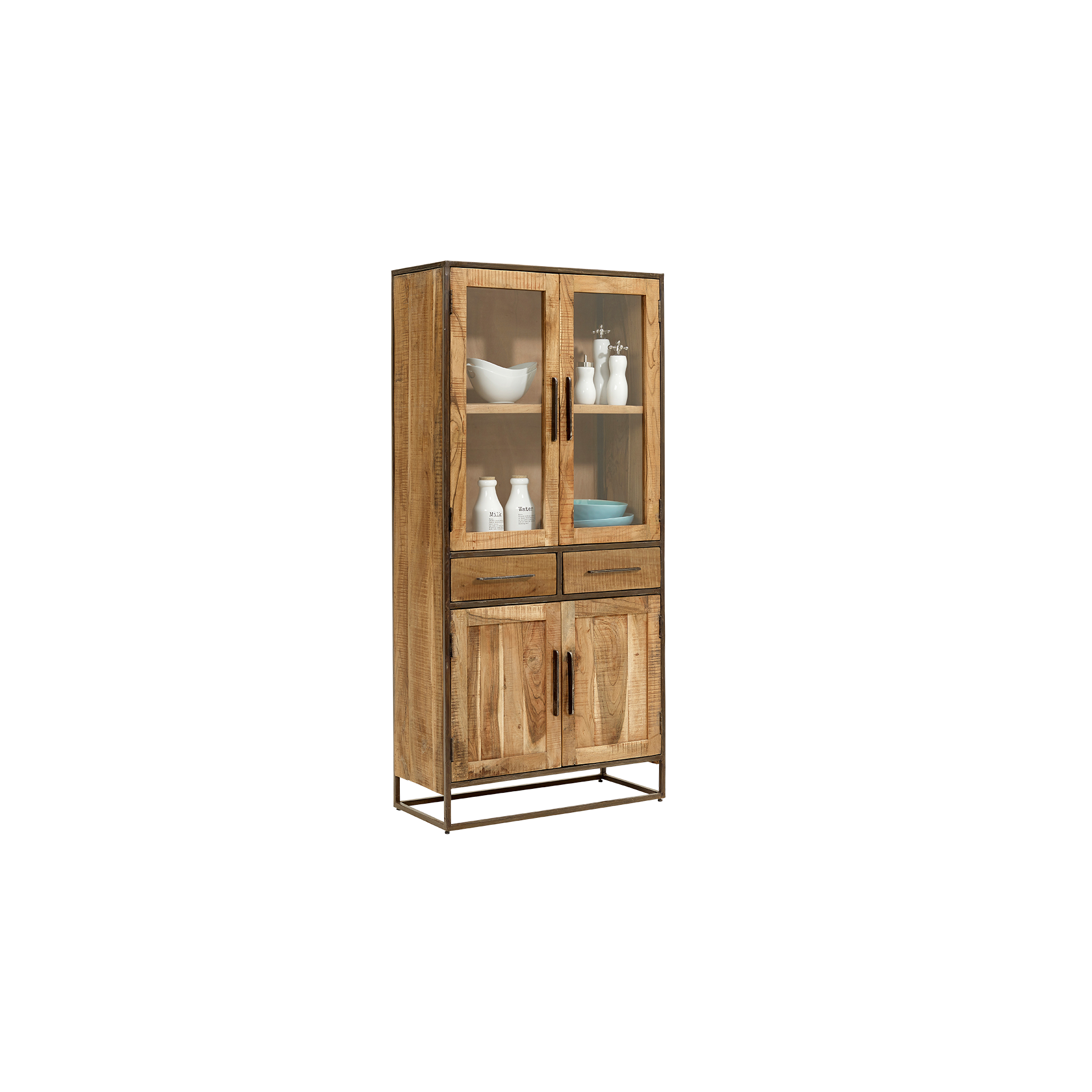 Vitrine Wajan Holzfarben Vitrine Wajan Holzfarben